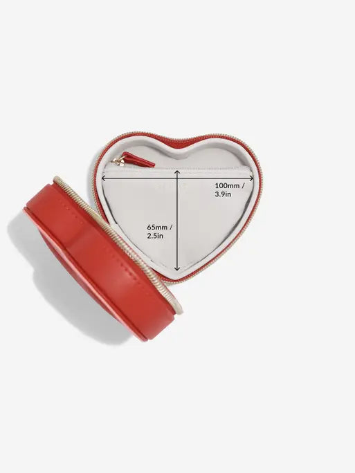 Stackers Heart Travel Jewellery Box Rood - Mystackers