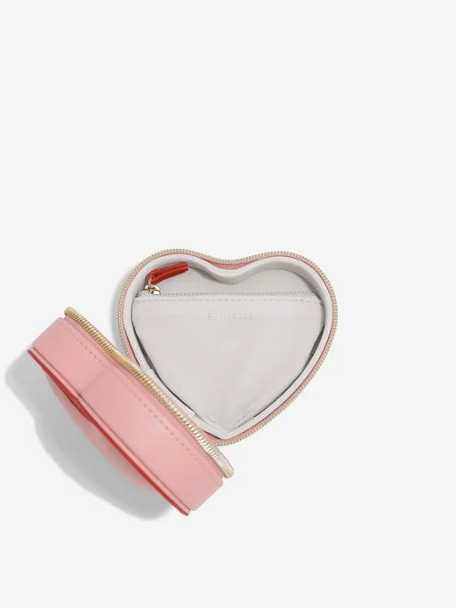 Stackers Heart Travel Jewellery Box Roze - Mystackers