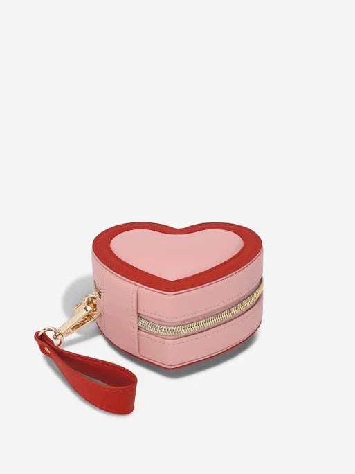 Stackers Heart Travel Jewellery Box Roze - Mystackers