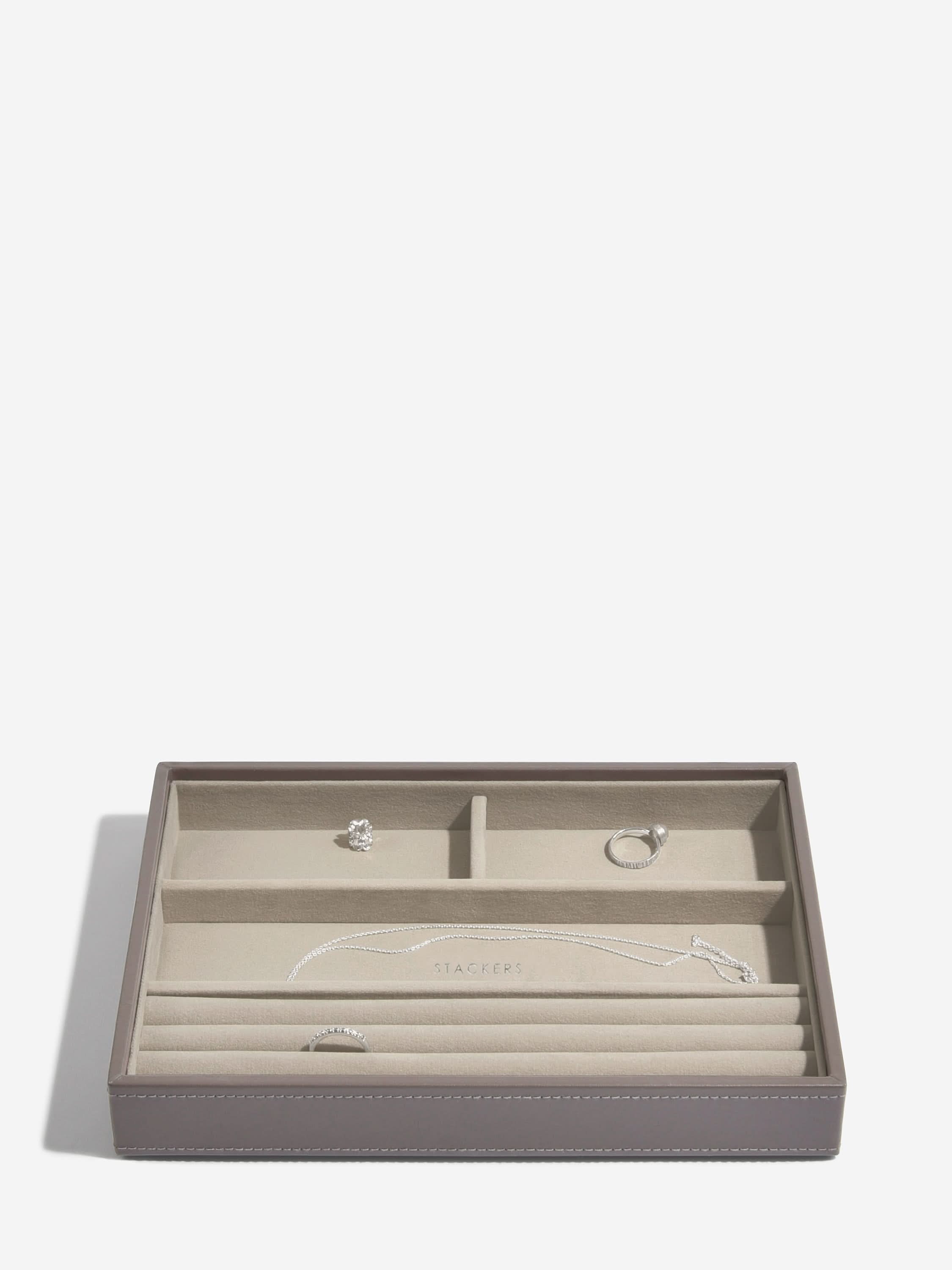 Stackers Klassieke Juwelendoos Set van 4 Zachtbruin - Mystackers