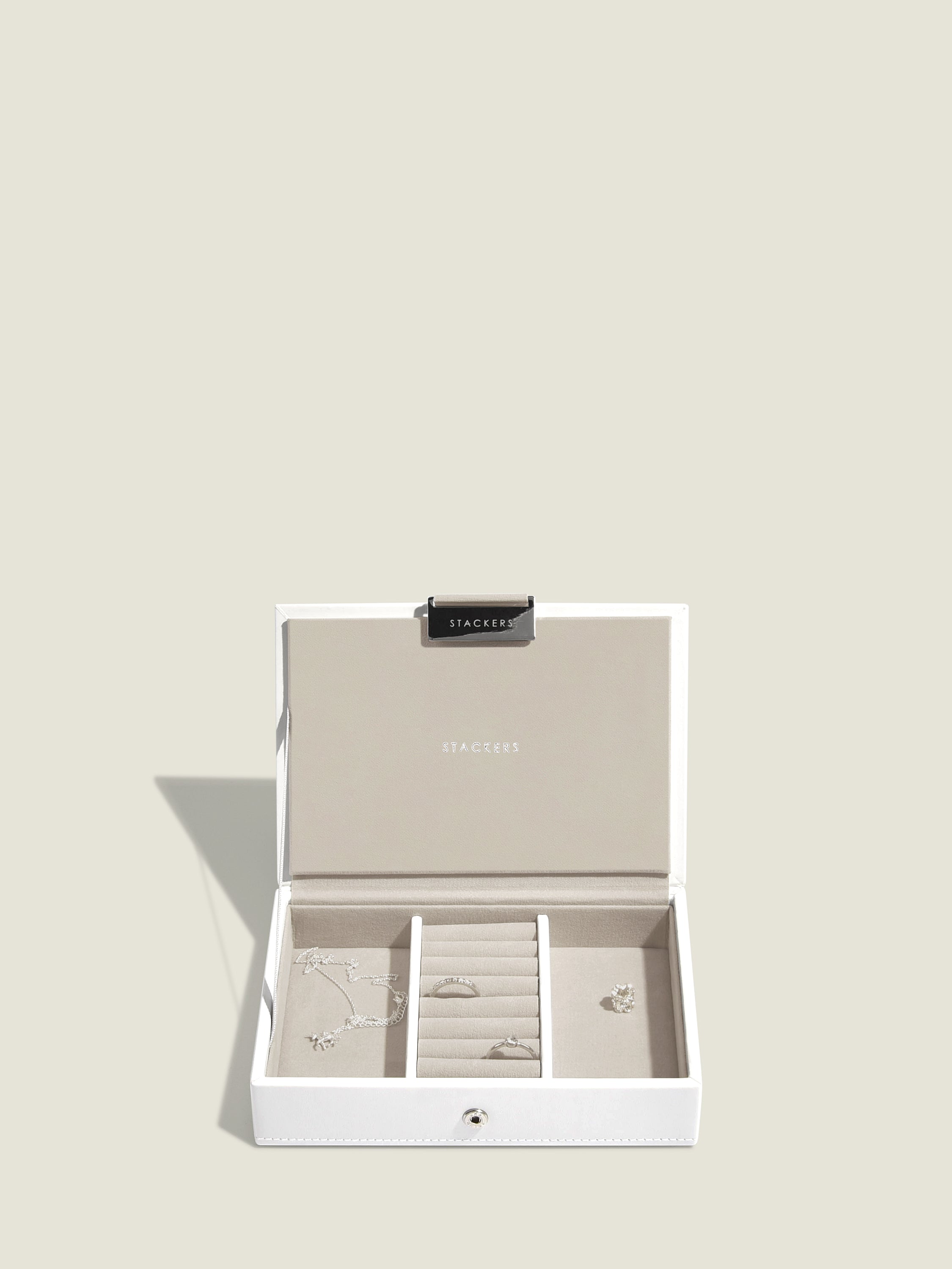Stackers Mini Boîte à Bijoux Lot de 2 Blanc