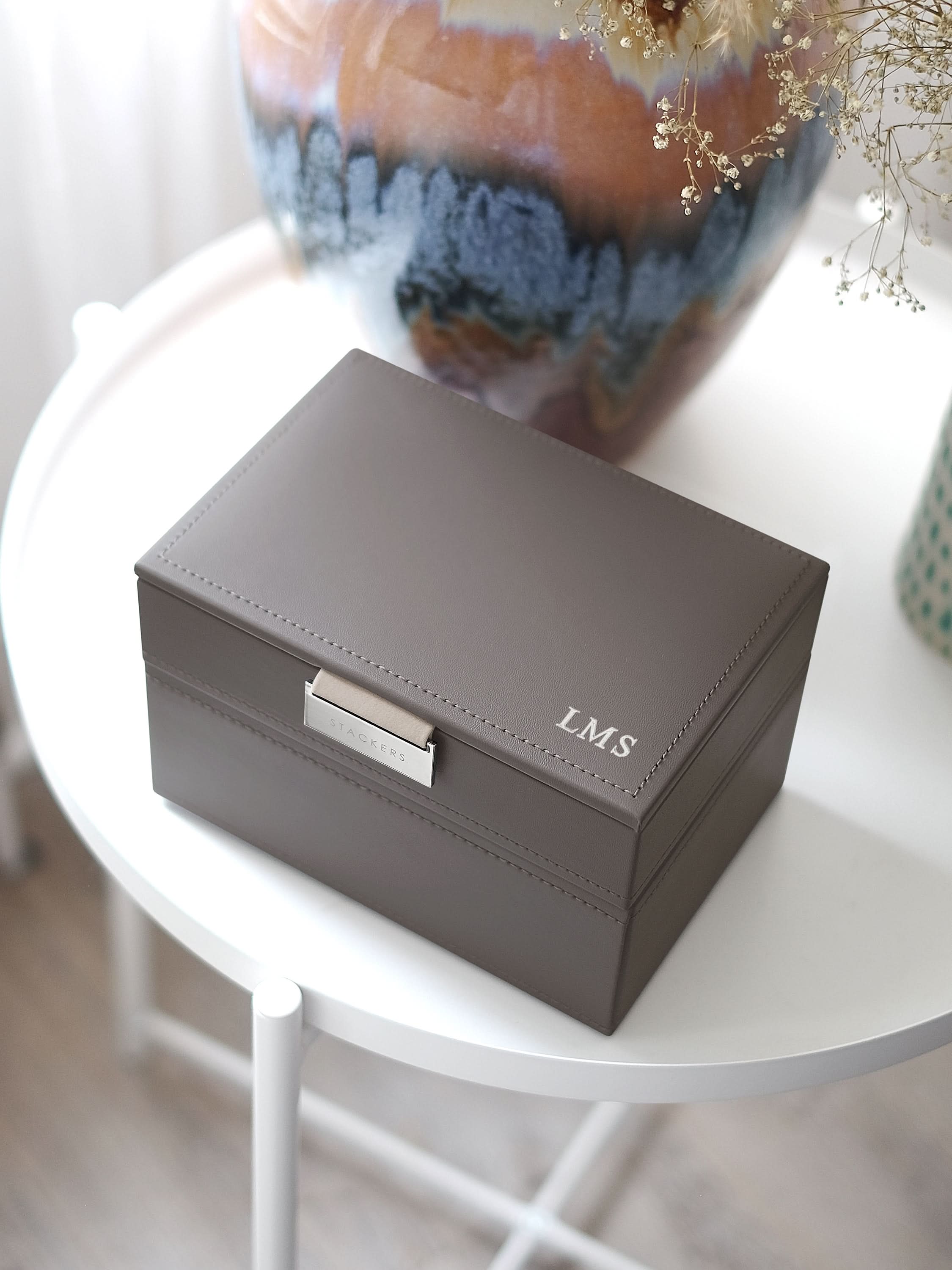 Stackers Mini Juwelendoos Set van 2 Zachtbruin - Mystackers