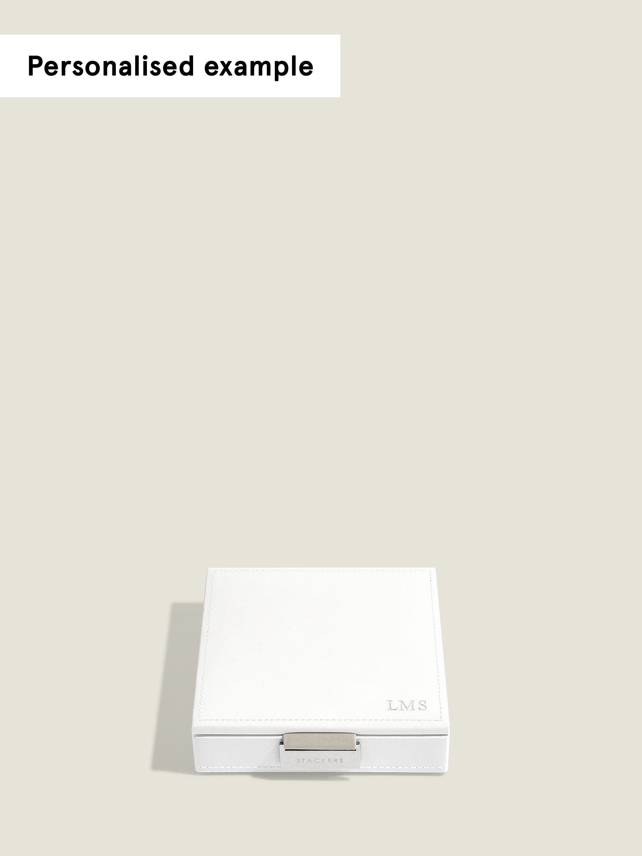 Stackers Charm Jewellery Lid White