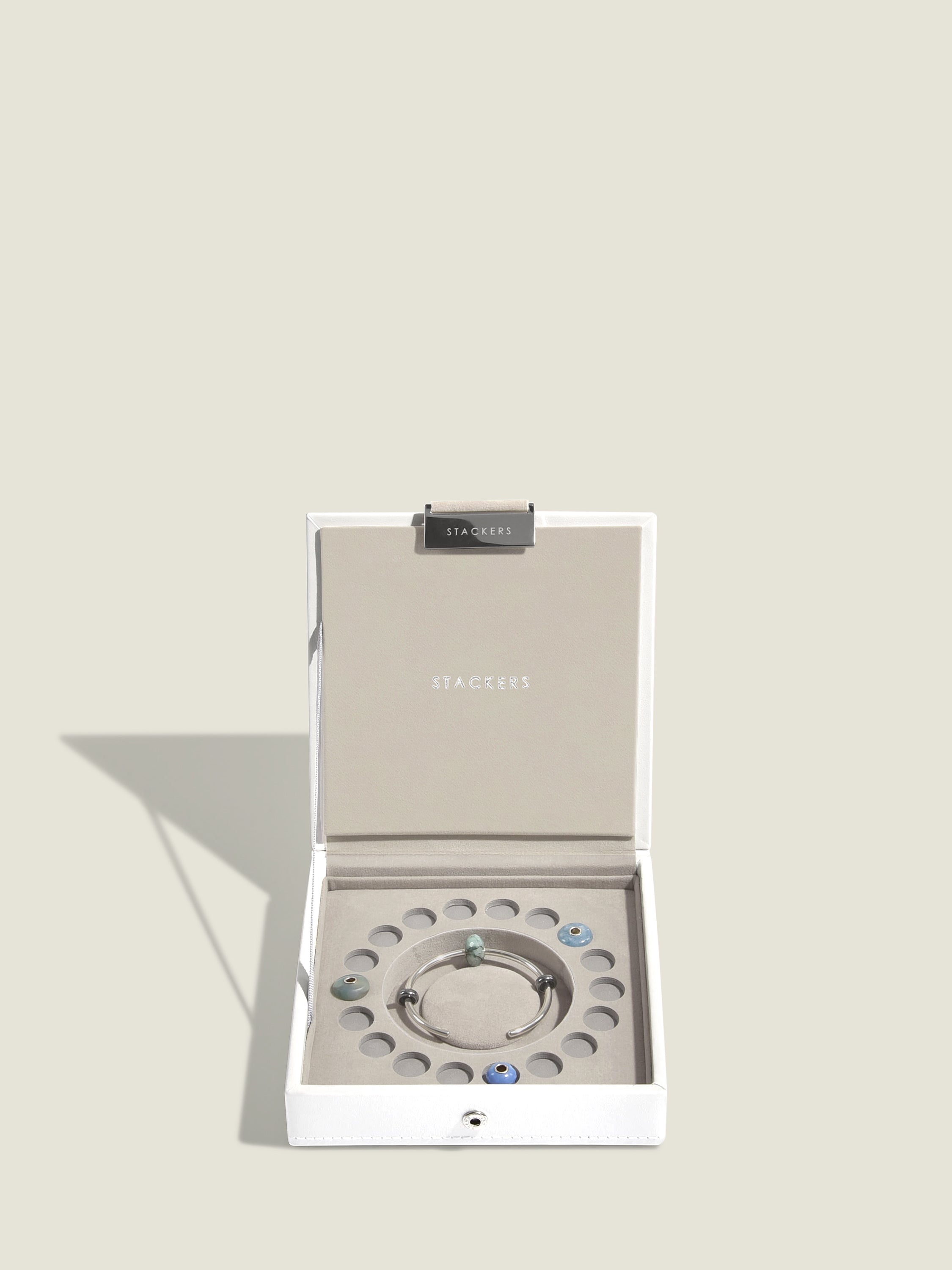 Stackers Couvercle de Boîte à bijoux pour breloques/charms Blanc