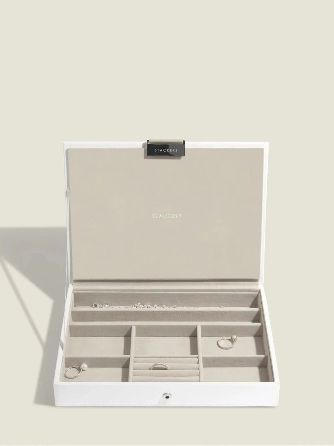 Stackers Deksel voor Klassieke Juwelendoos Wit - Mystackers