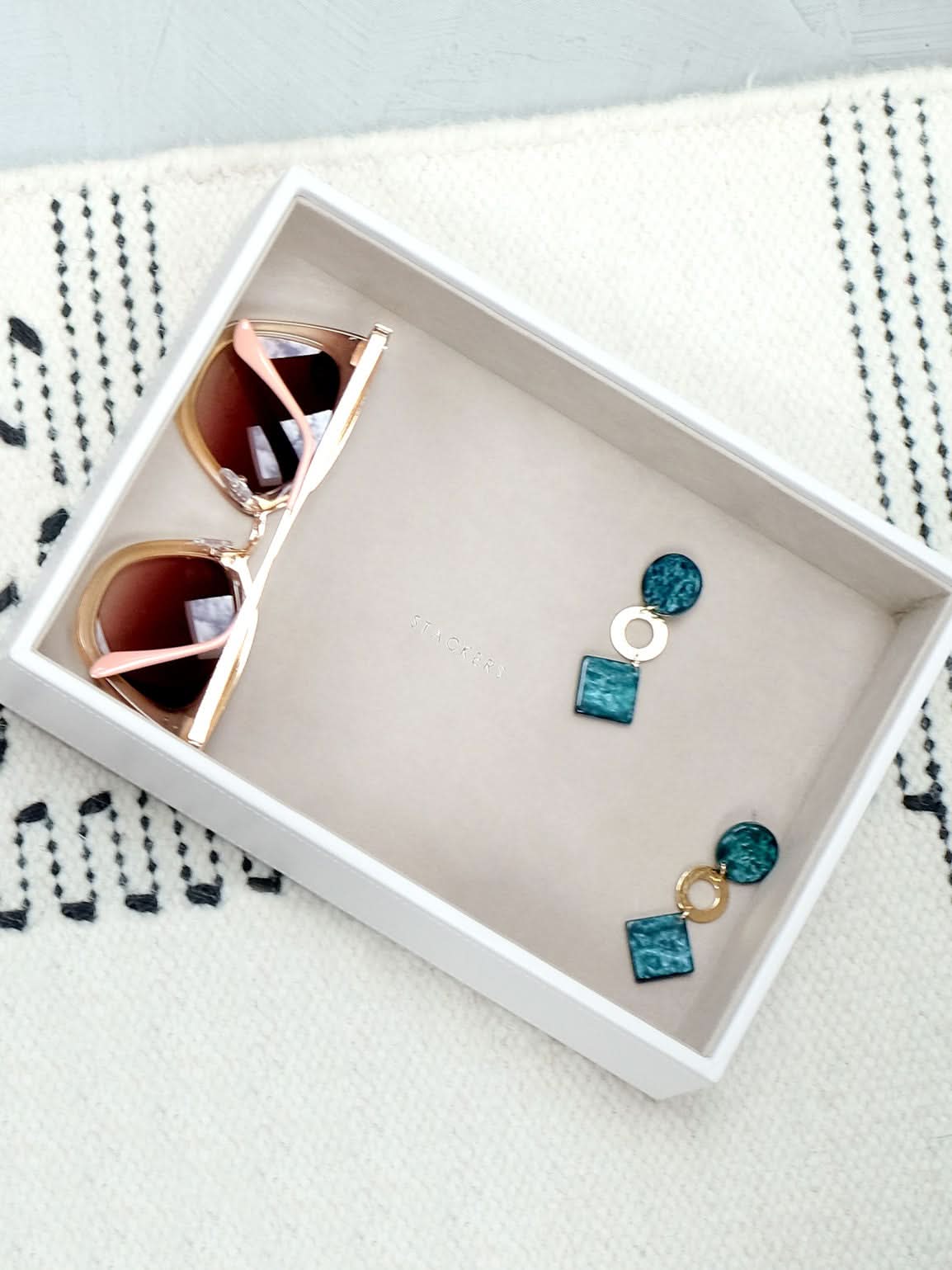 Stackers diepe Sieradenlaag voor Klassieke Juwelendoos Wit - Mystackers