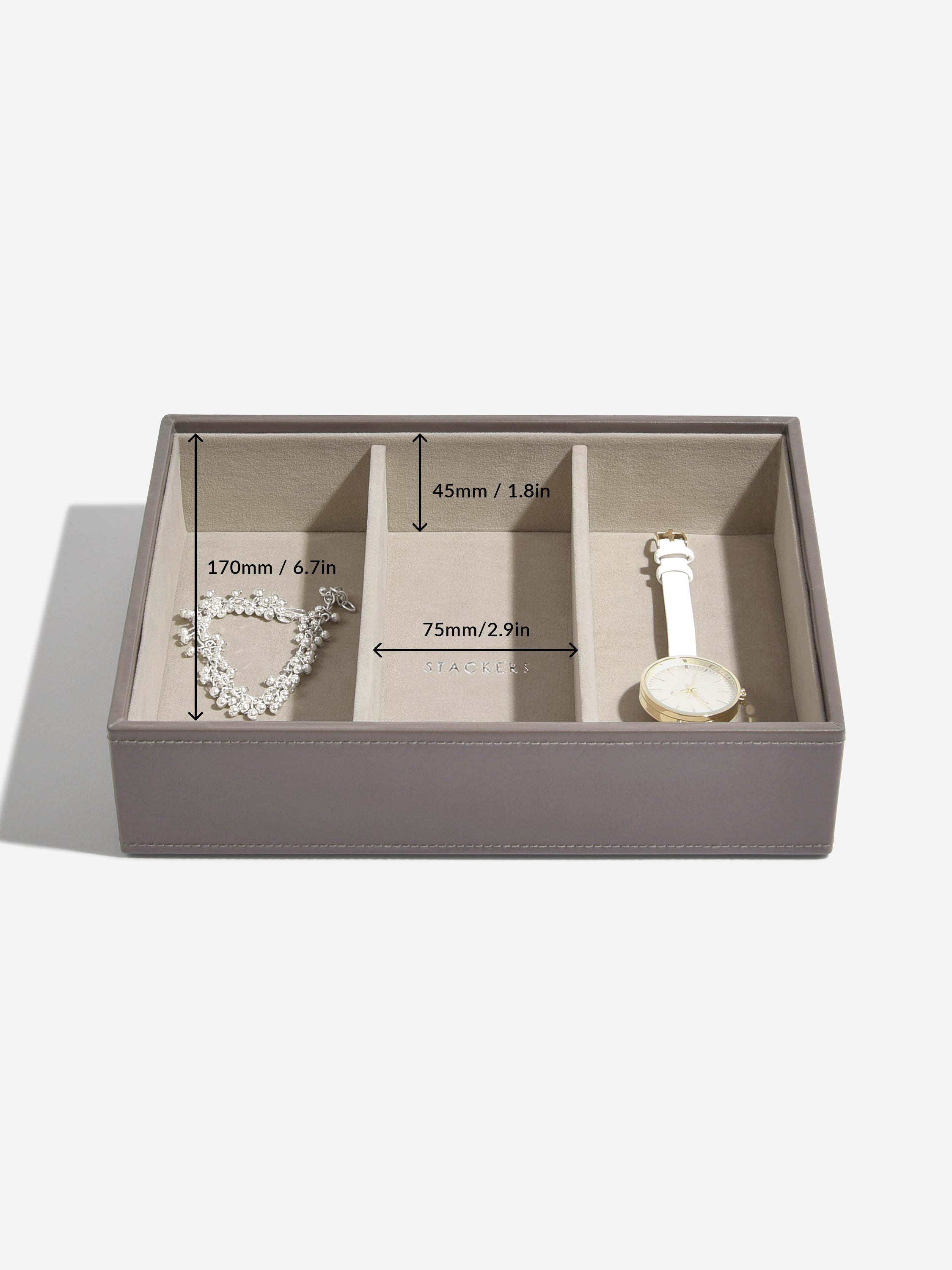 Stackers Watch & Accessory Layer for Classic Jewellery Box Mink