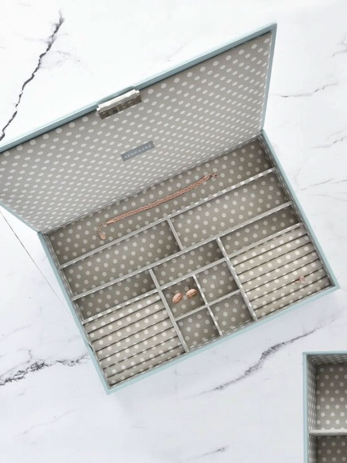 Stackers Deksel voor XL Juwelendoos Lichtblauw/groen - Mystackers