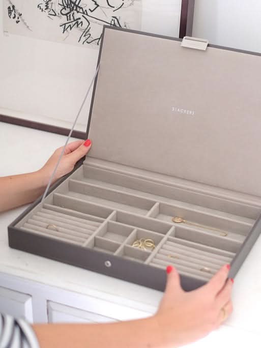 Stackers Deksel voor XL Juwelendoos Zachtbruin - Mystackers