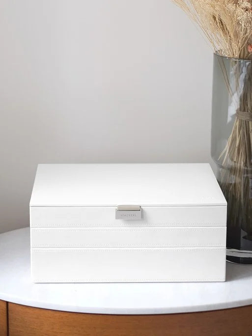 Stackers XL Juwelendoos set van 3 Wit - Mystackers