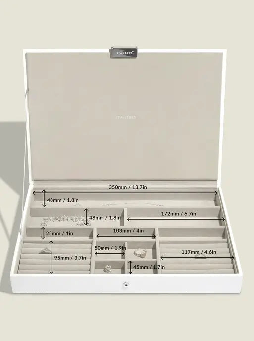 Stackers XL Juwelendoos set van 3 Wit - Mystackers