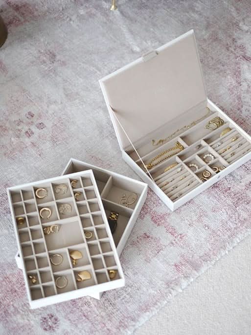 Stackers XL Juwelendoos set van 3 Wit - Mystackers