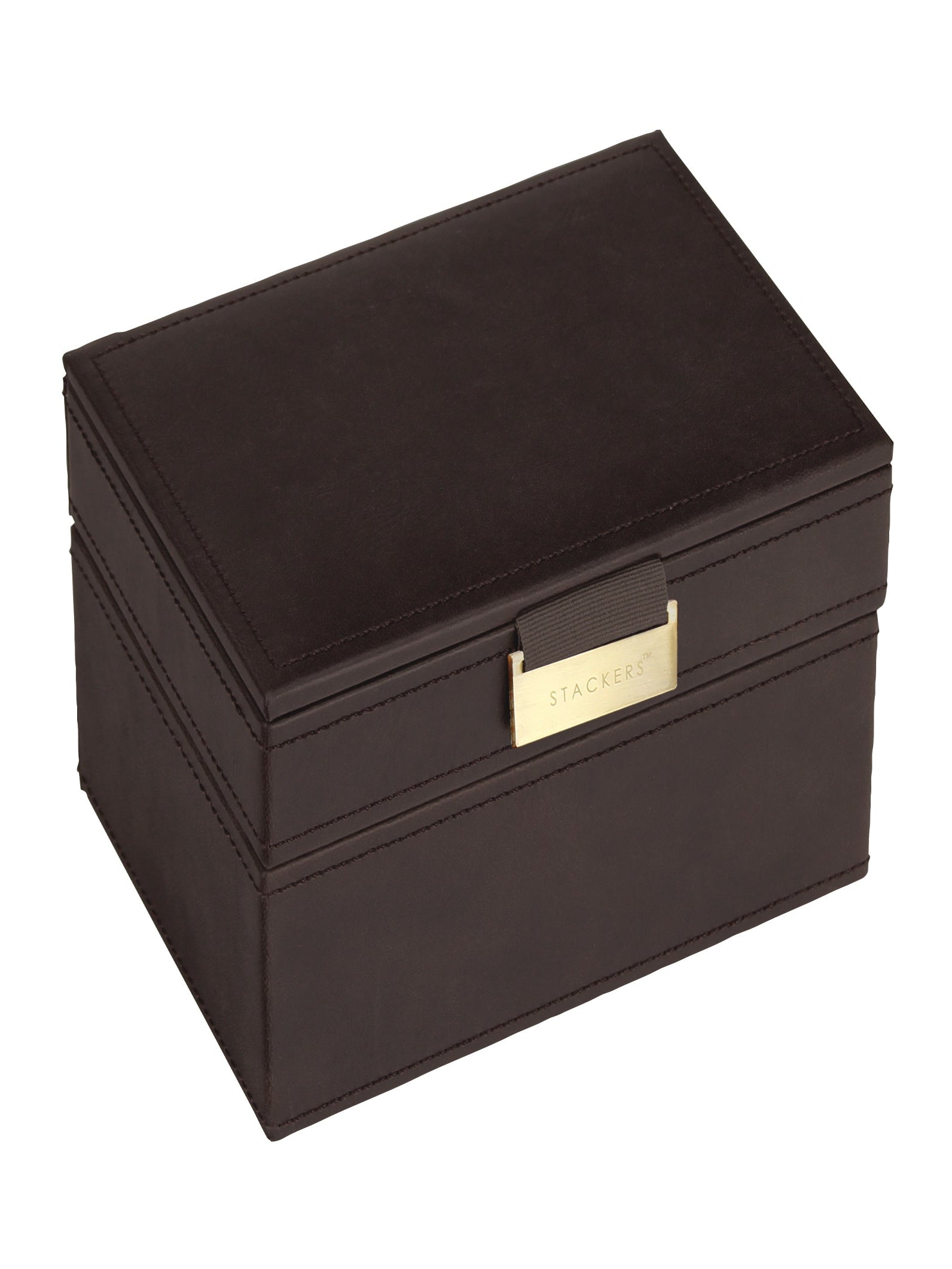 Stackers Mini Juwelendoos Set van 2 Bruin & Kaki - Mystackers