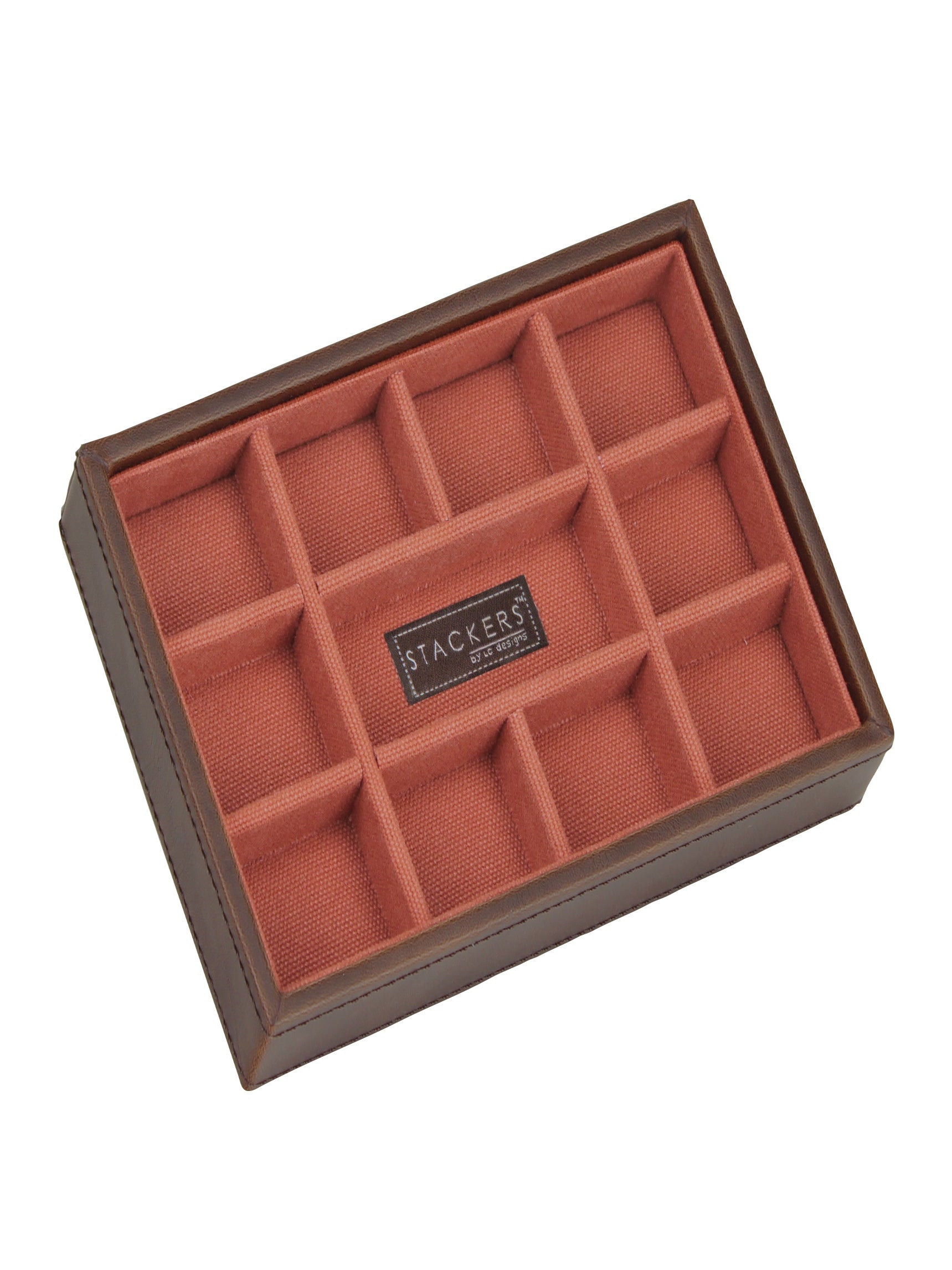 Stackers Mini Manchetknopenlaag Bruin & Oranje - Mystackers