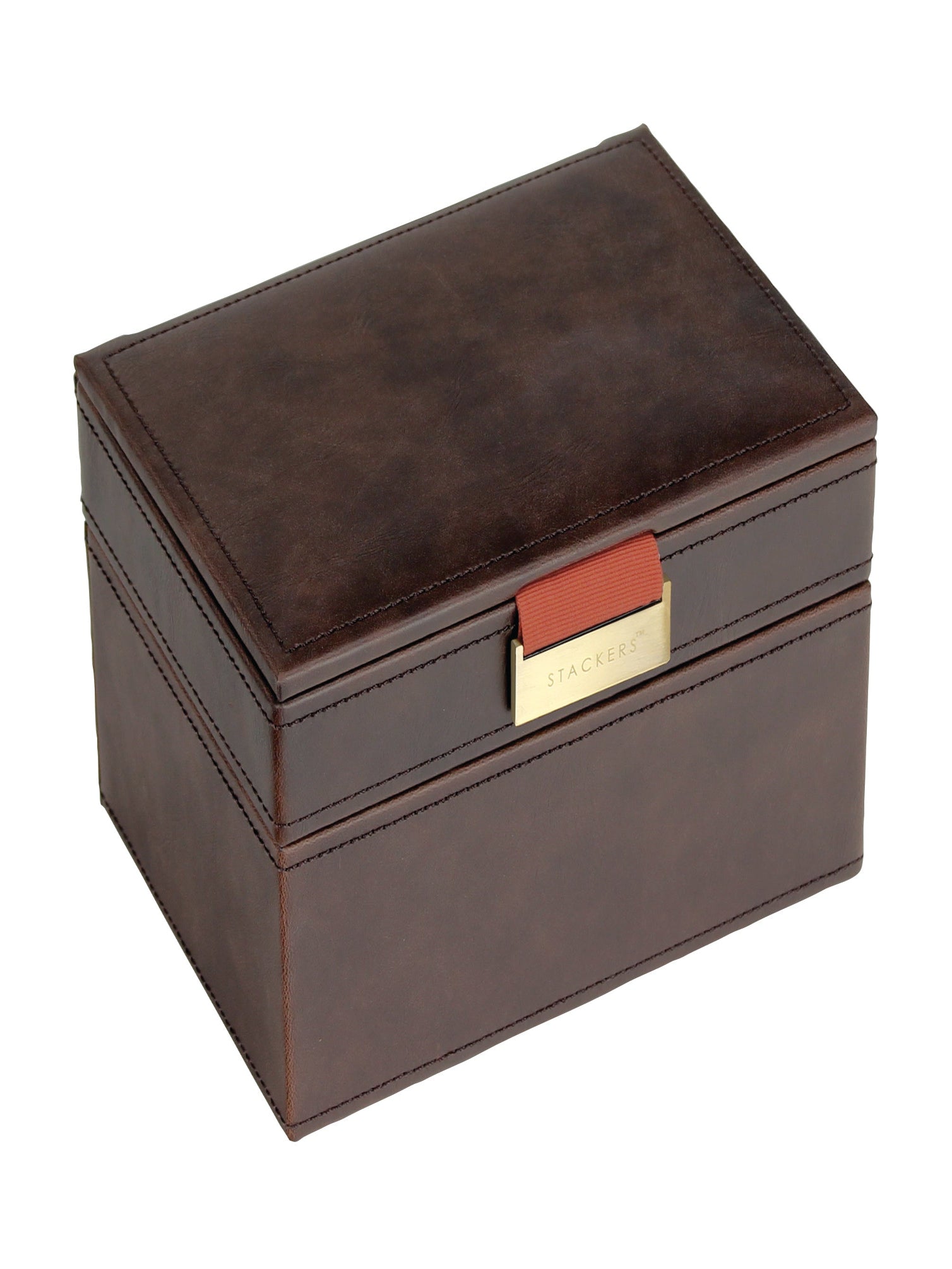 Stackers Mini Juwelendoos Set van 2 Bruin & Oranje - Mystackers
