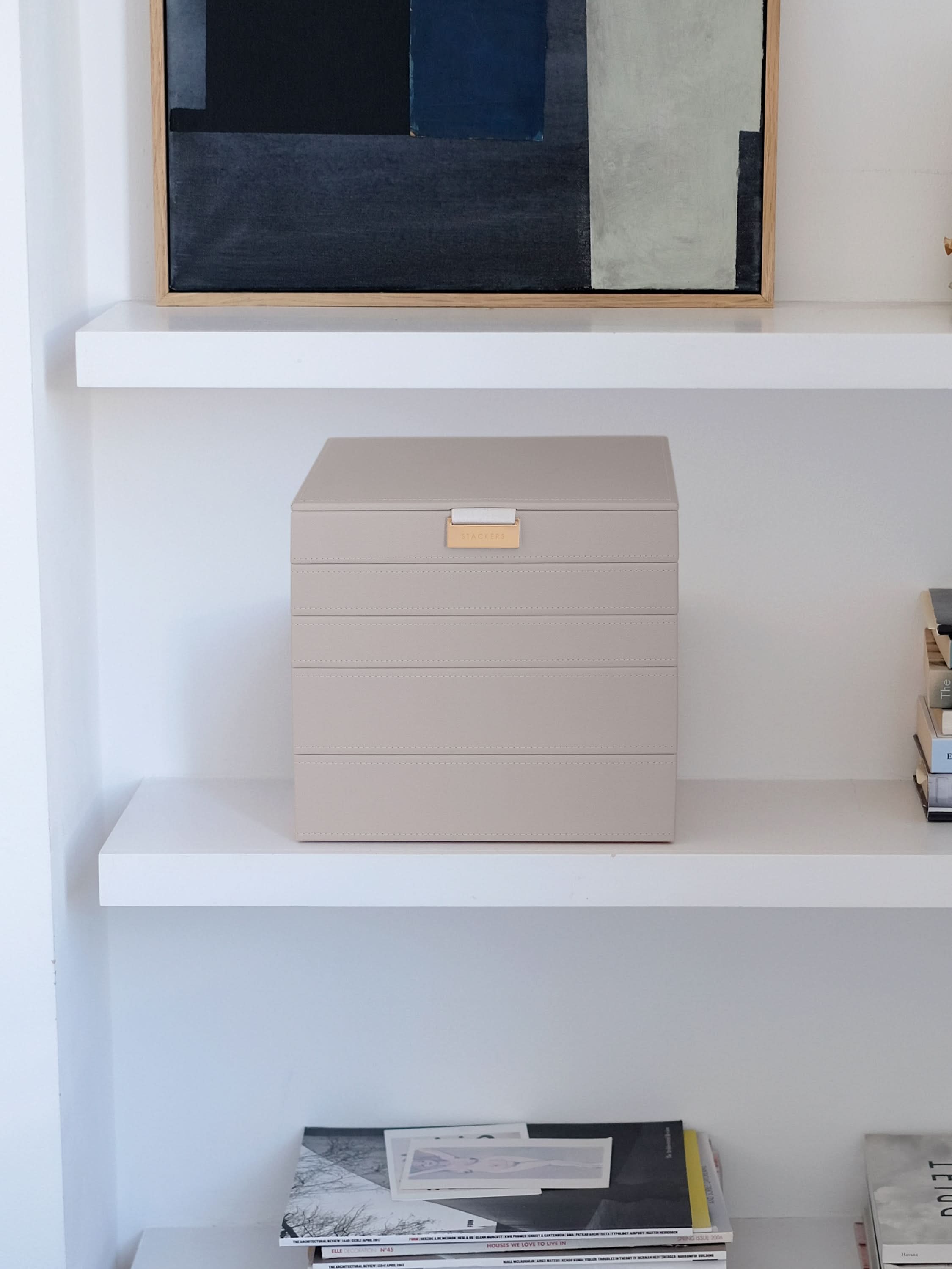 Stackers Klassieke Juwelendoos Set van 5 Taupe - Mystackers