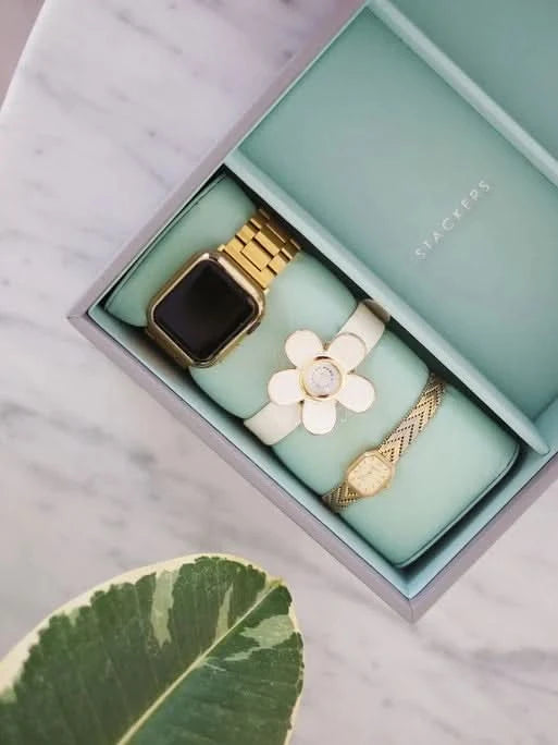 Stackers Horloge Pad Grijs & Munt - Mystackers