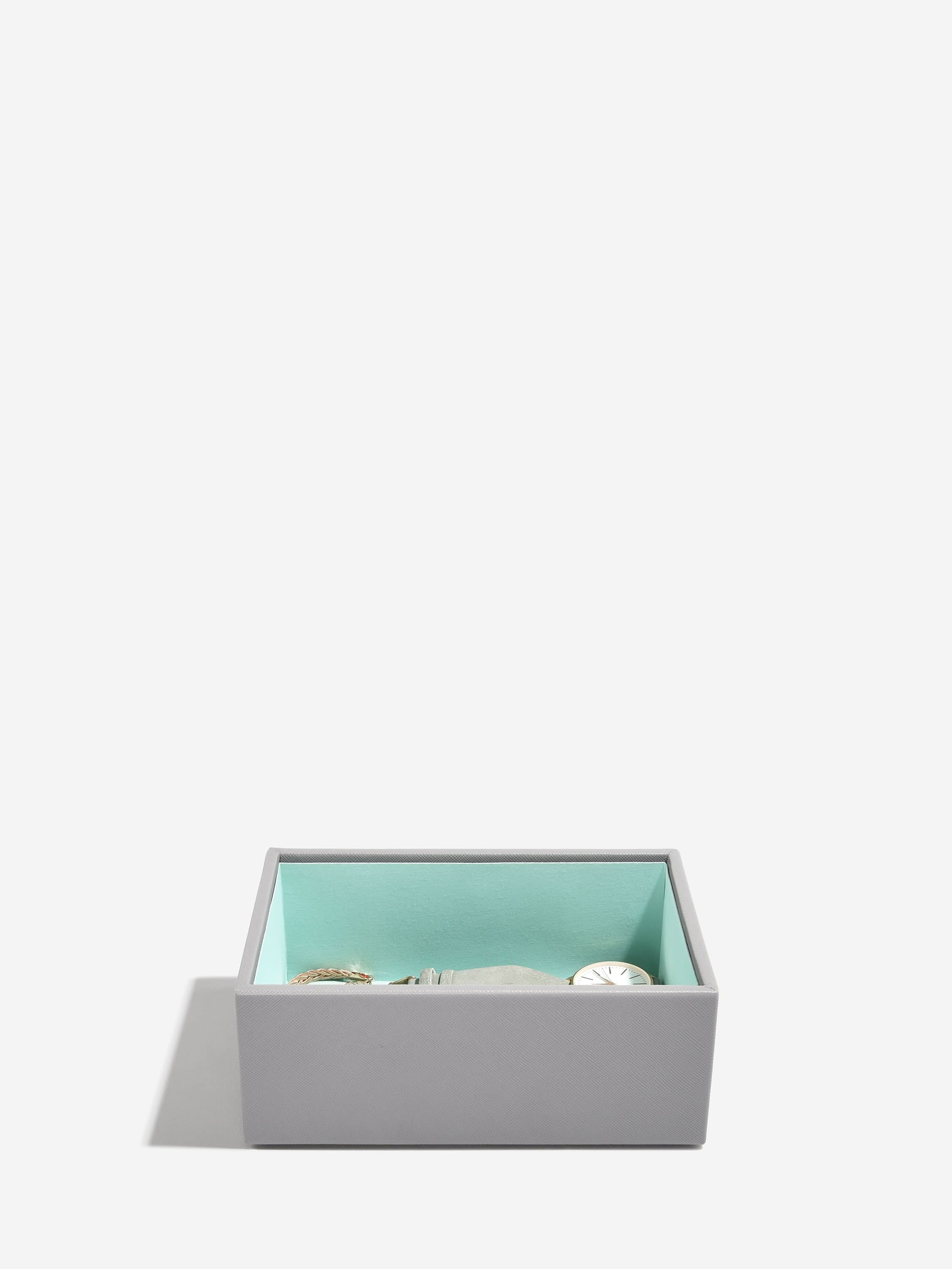 Stackers Mini Juwelendoos Set van 2 Grijs & Munt - Mystackers