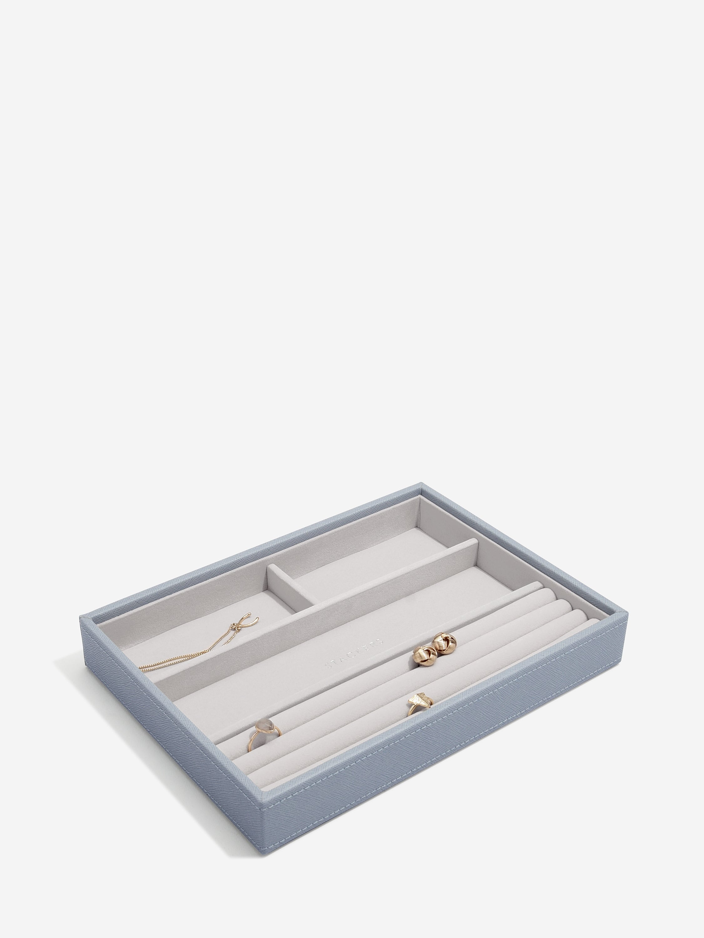 Stackers Ring & Bracelet Layer for Classic Jewellery Box Blue