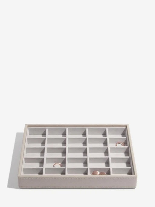 Stackers kleine Sieradenlaag voor Klassieke Juwelendoos Taupe - Mystackers