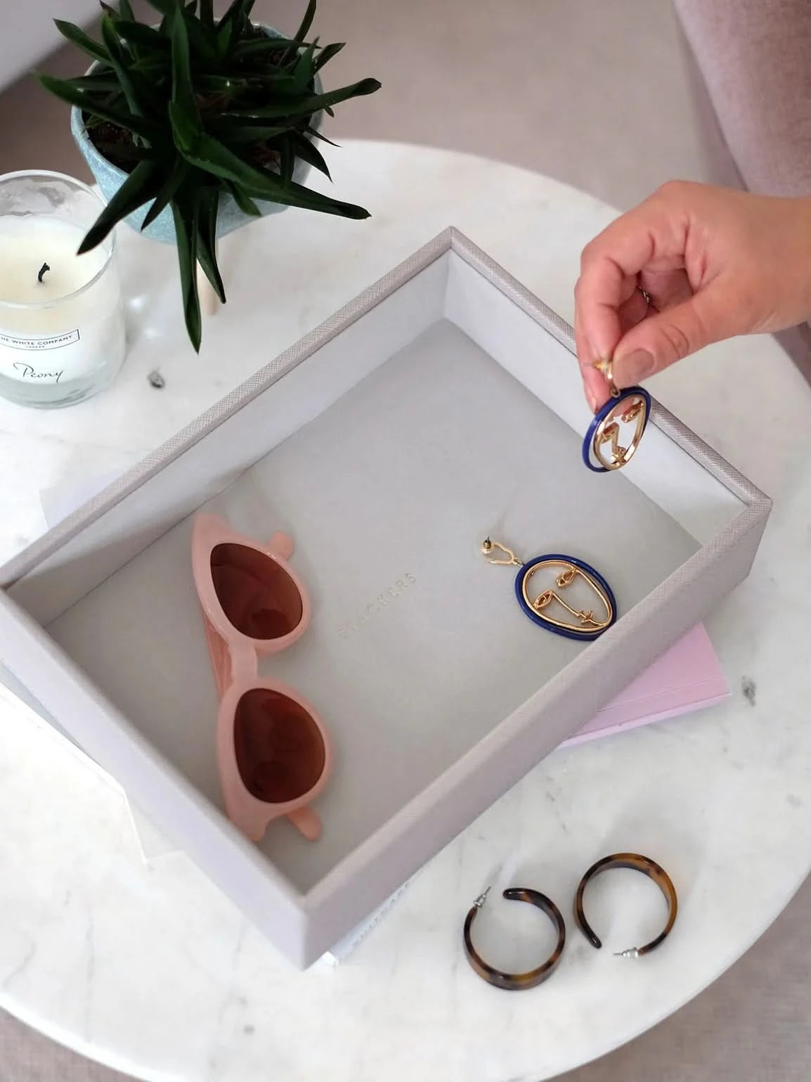 Stackers diepe Sieradenlaag voor Klassieke Juwelendoos Taupe - Mystackers