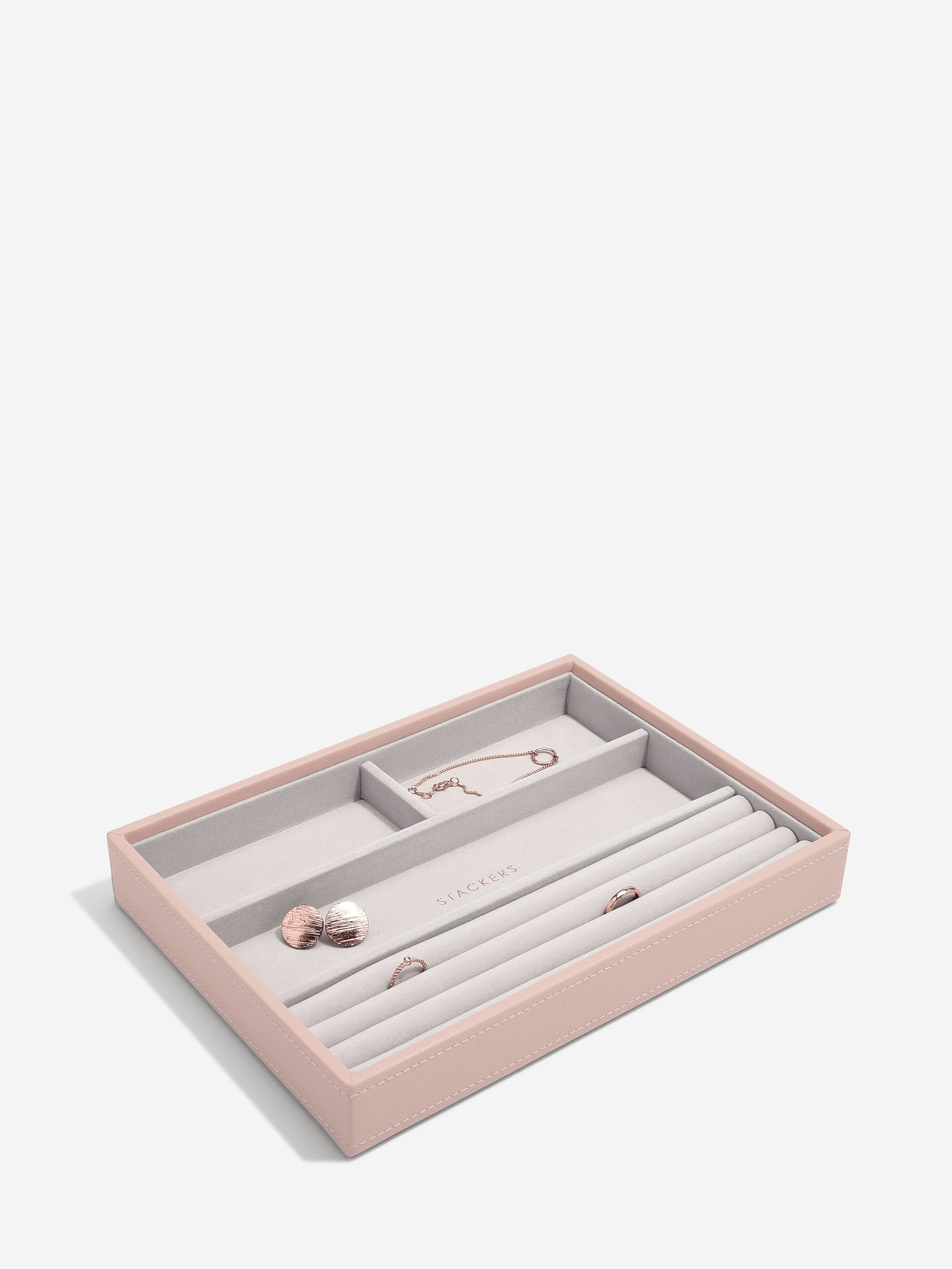 Stackers Ring & Armbandenlaag voor Klassieke Juwelendoos Roze - Mystackers
