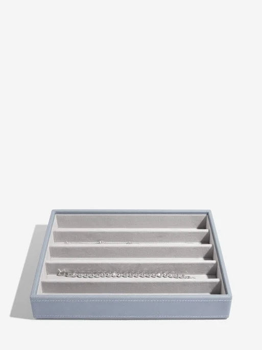 Stackers Halskettingenlaag voor Klassieke Juwelendoos Blauw - Mystackers
