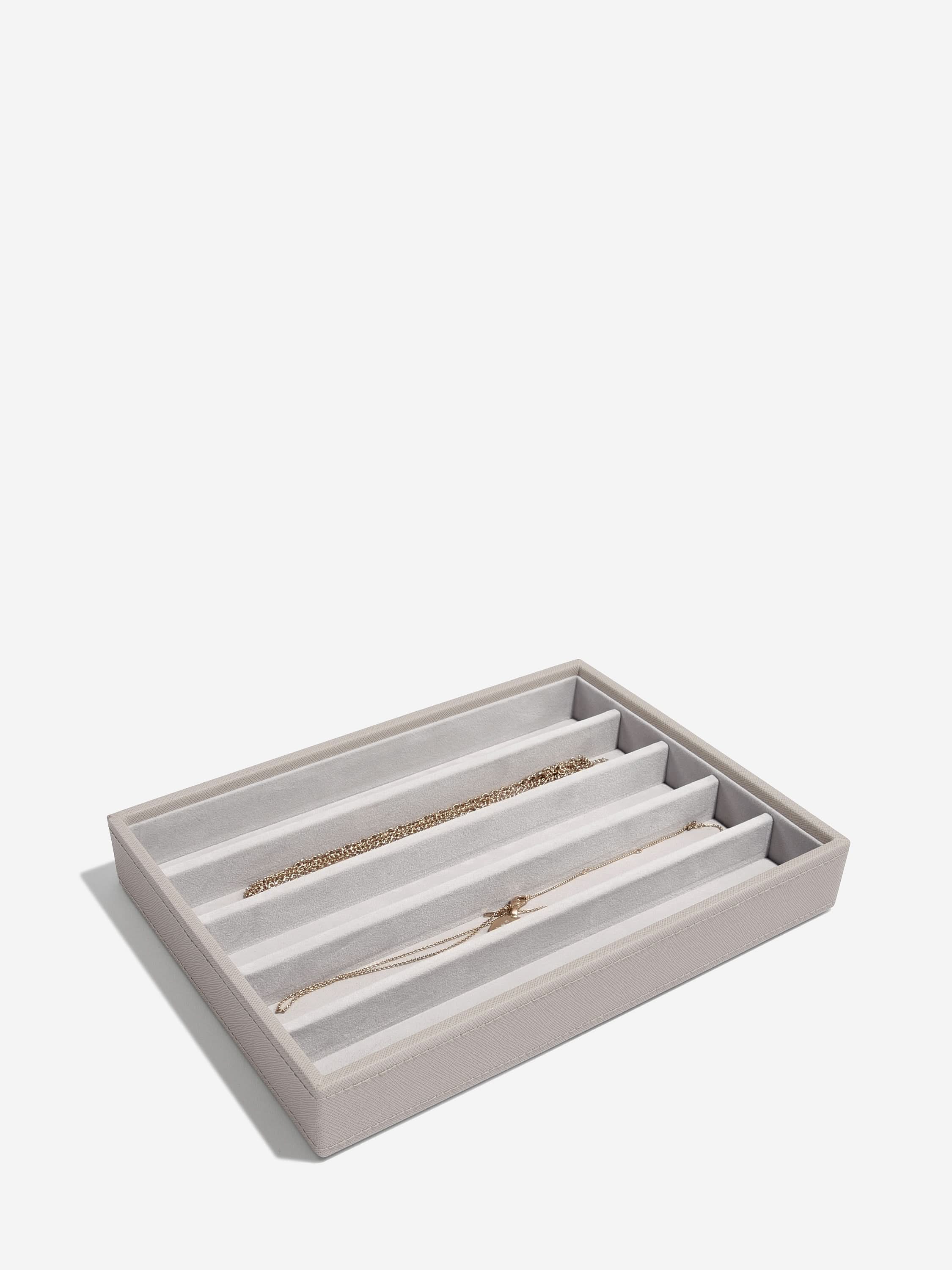 Stackers Halskettingenlaag voor Klassieke Juwelendoos Taupe - Mystackers