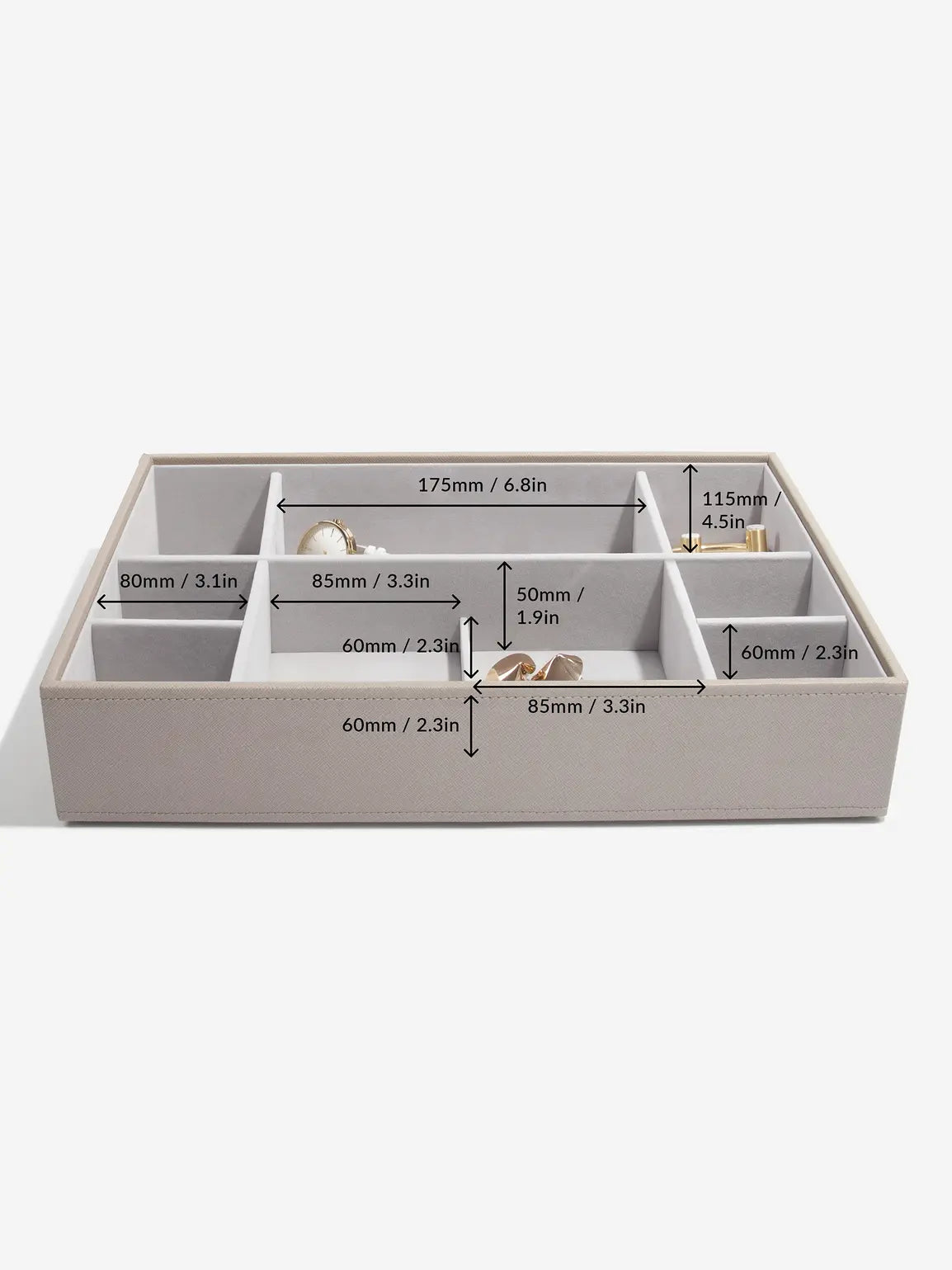 Stackers XL Horloge- & Accesoirelaag Taupe - Mystackers
