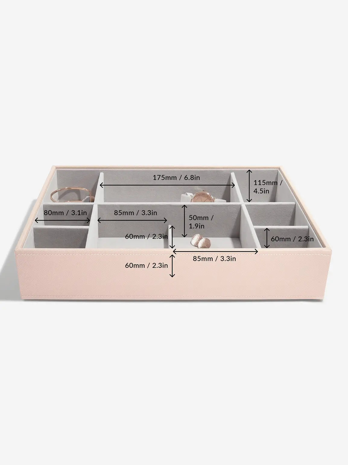 Stackers XL Horloge- & Accesoirelaag Roze - Mystackers