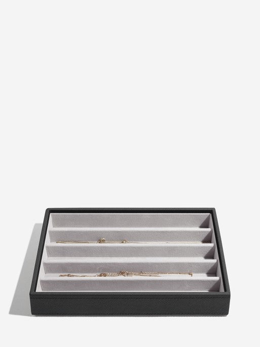 Stackers Halskettingenlaag voor Klassieke Juwelendoos Zwart - Mystackers
