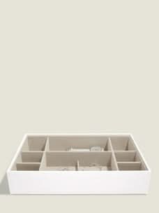 Stackers XL Juwelendoos set van 3 Wit & Roze - Mystackers