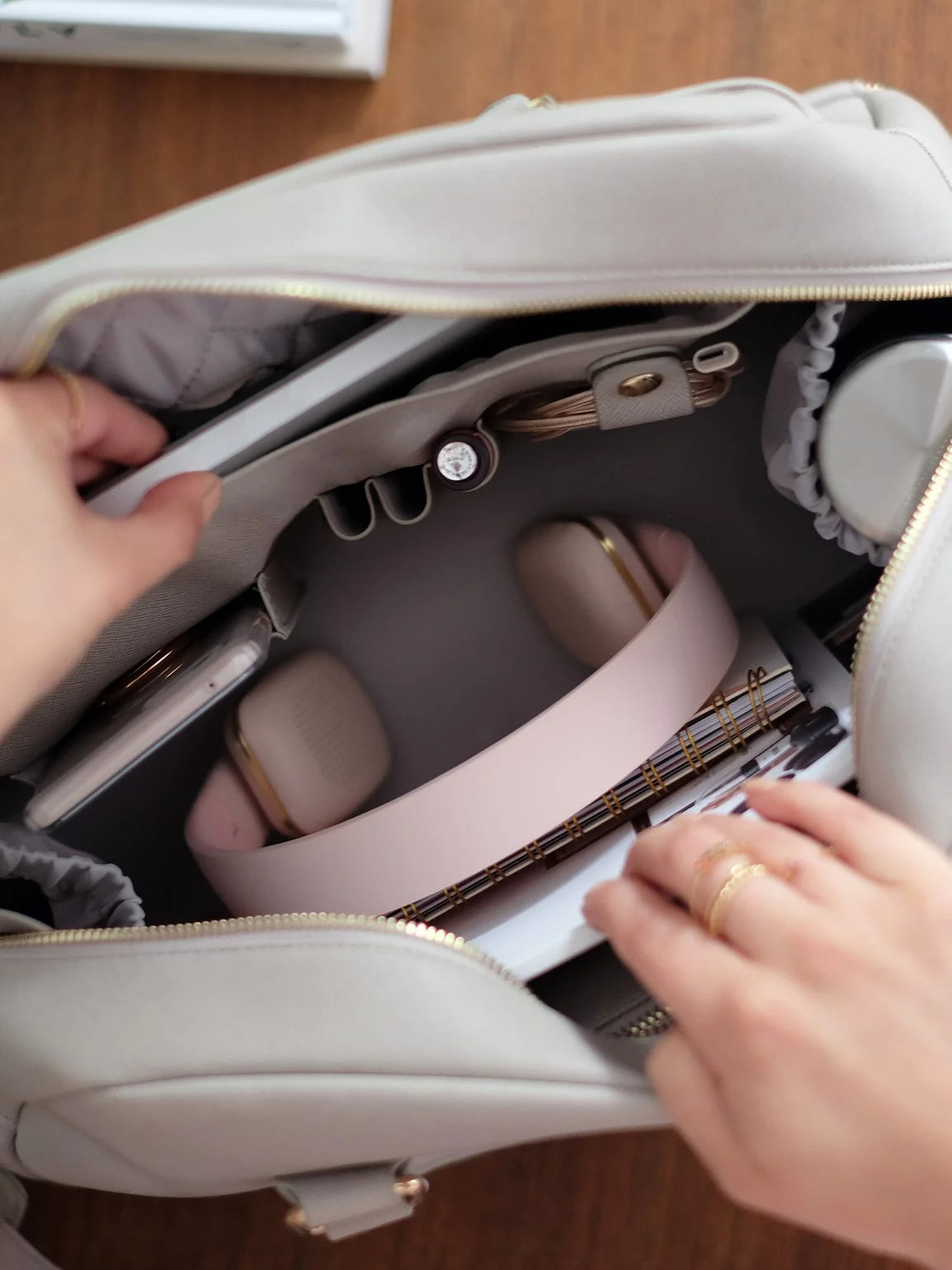 Stackers Handtas Taupe - Mystackers