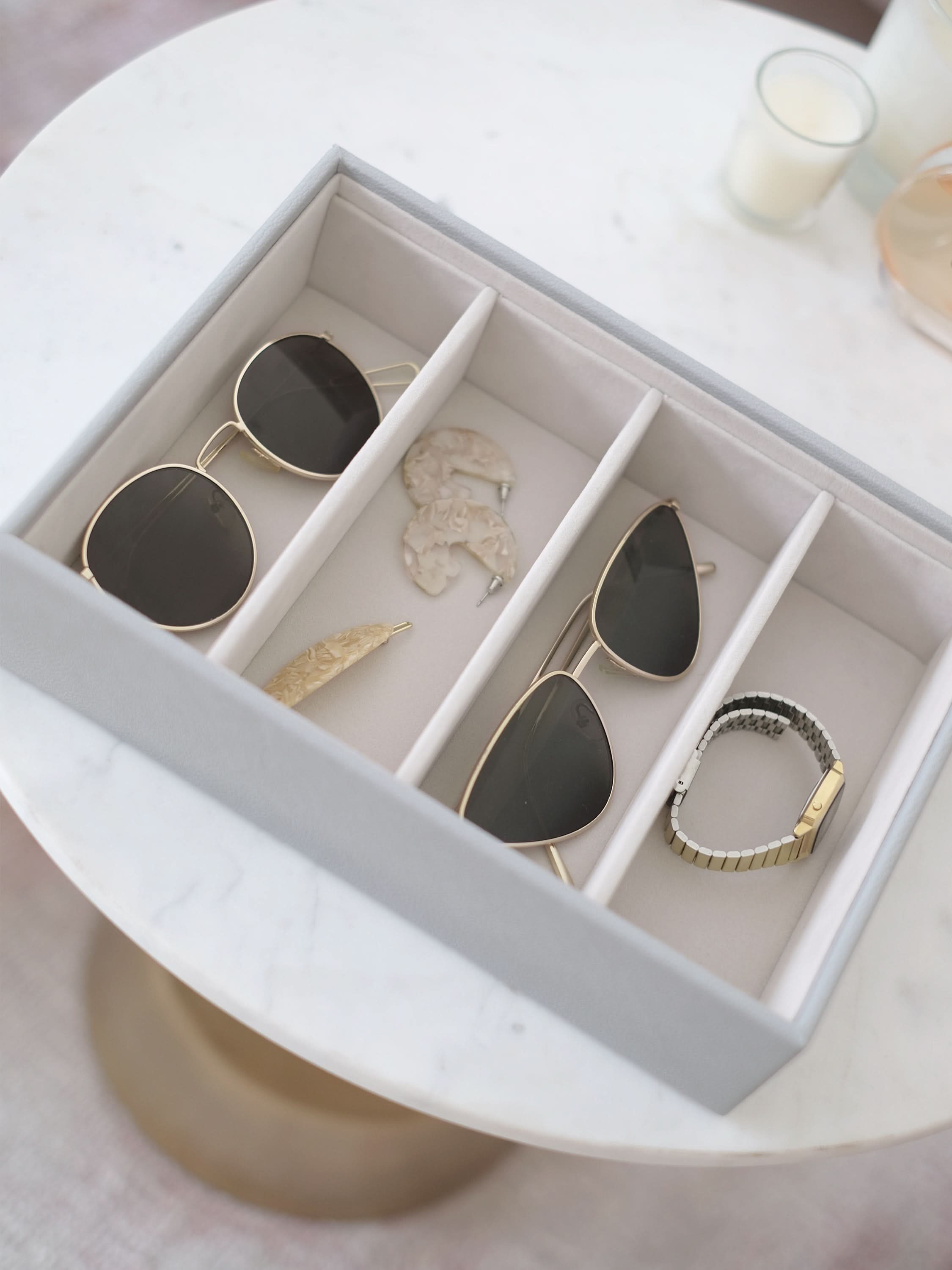 Stackers Bril & Accessoires-laag voor Klassieke Juwelendoos Grijs - Mystackers