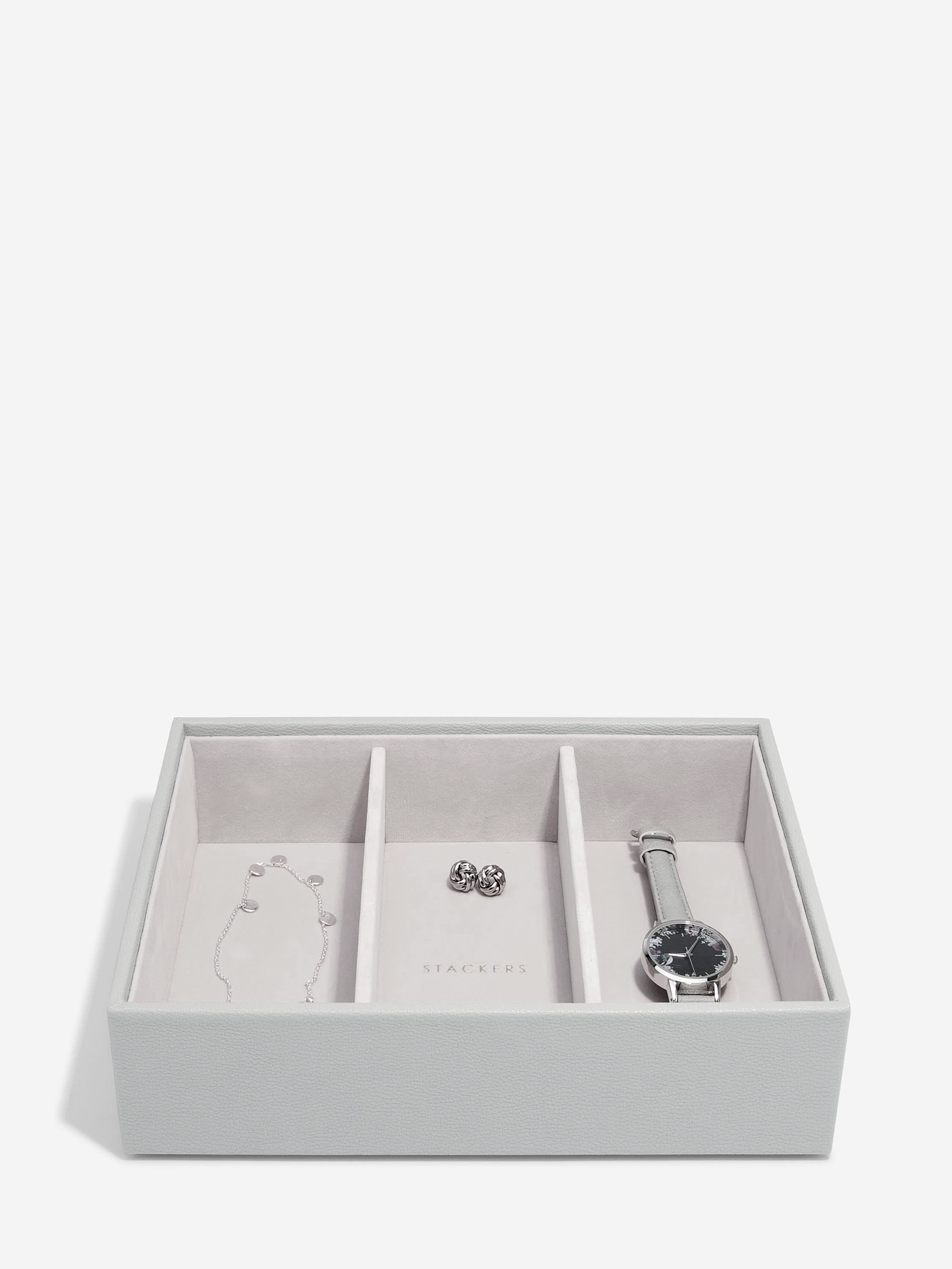 Stackers Klassieke Juwelendoos Set van 3 Grijs - Mystackers