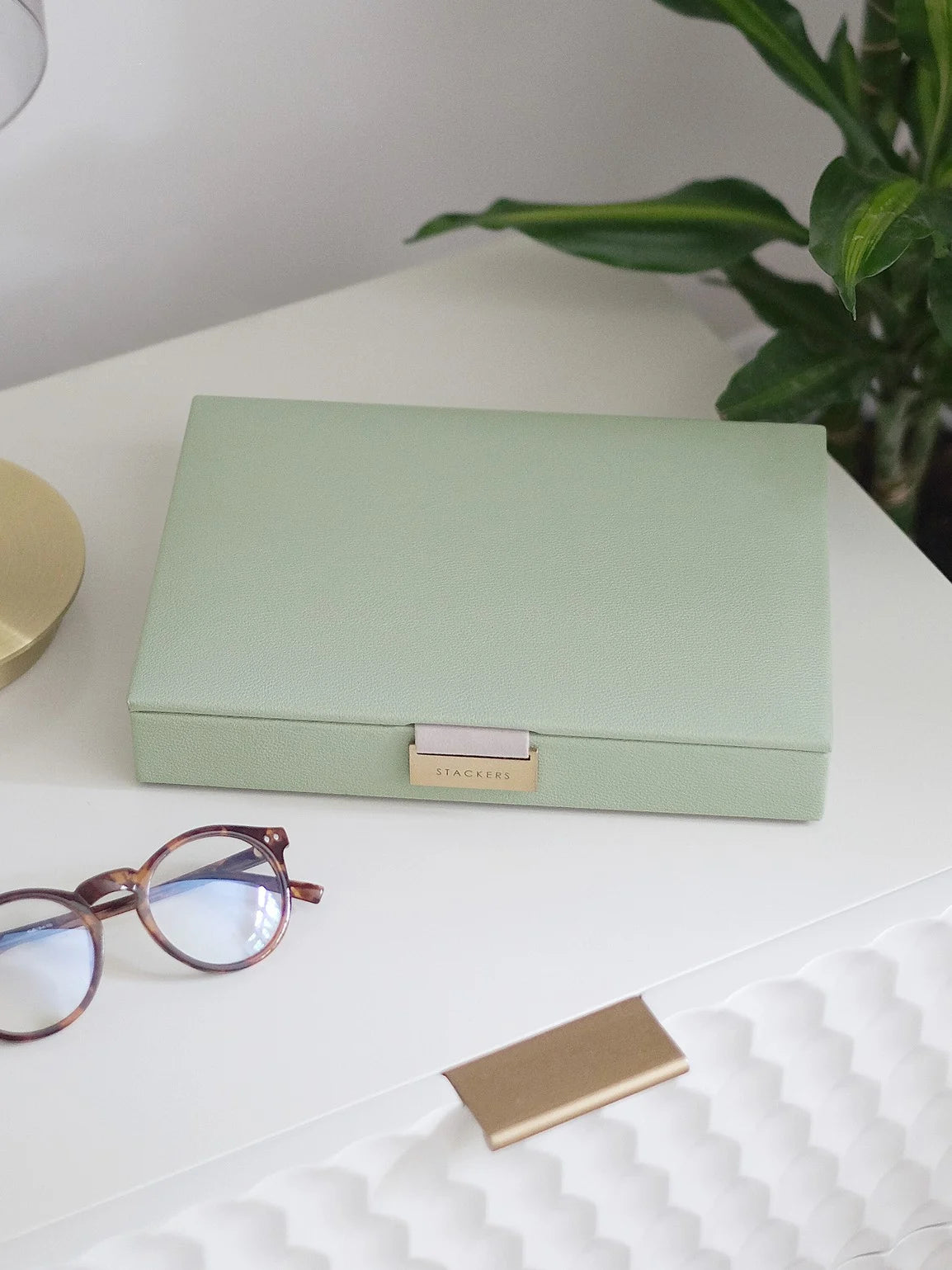 Stackers Lid for Classic Jewellery Box Sage Green