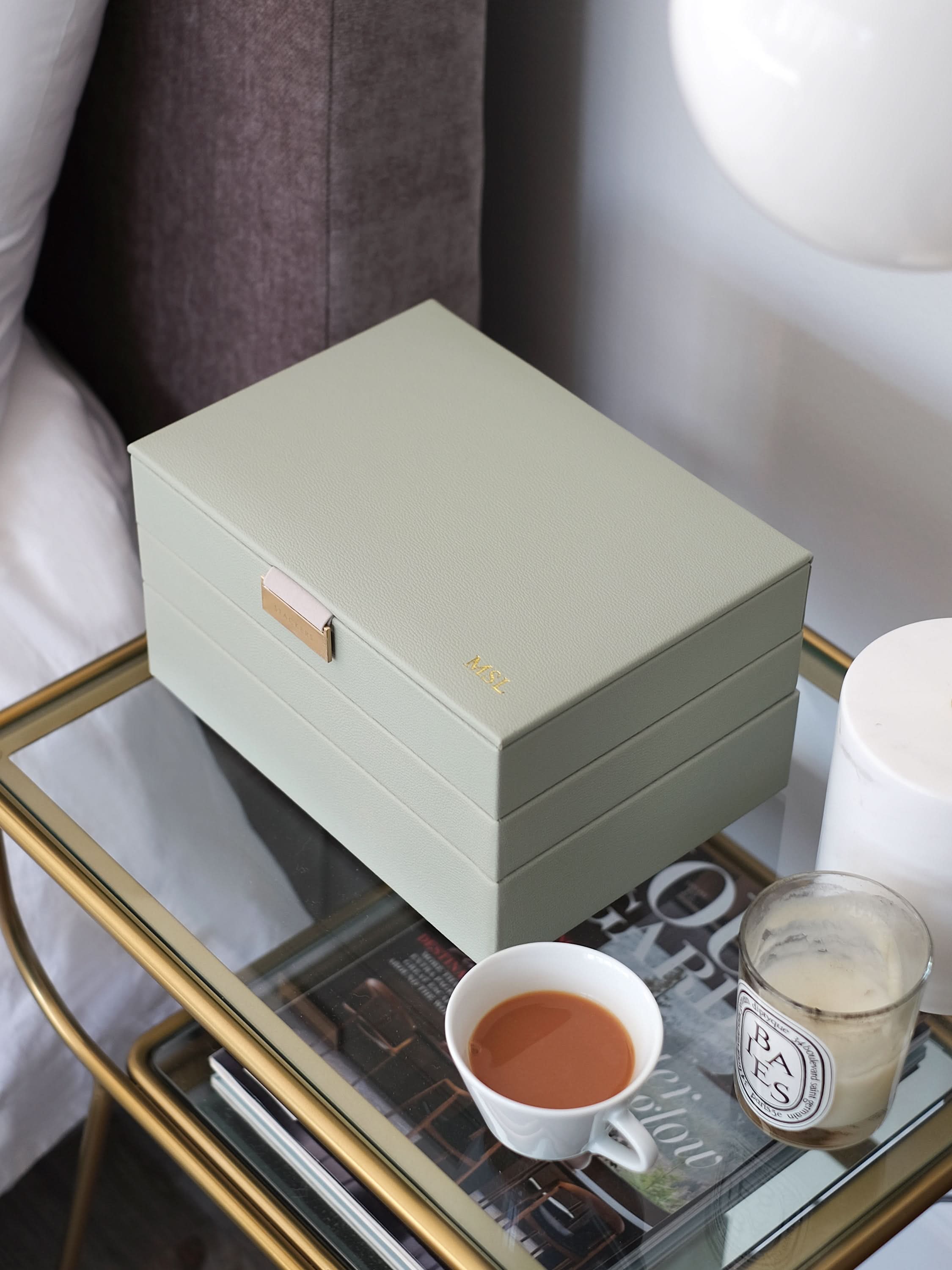 Stackers Klassieke Juwelendoos Set van 3 Saliegroen - Mystackers