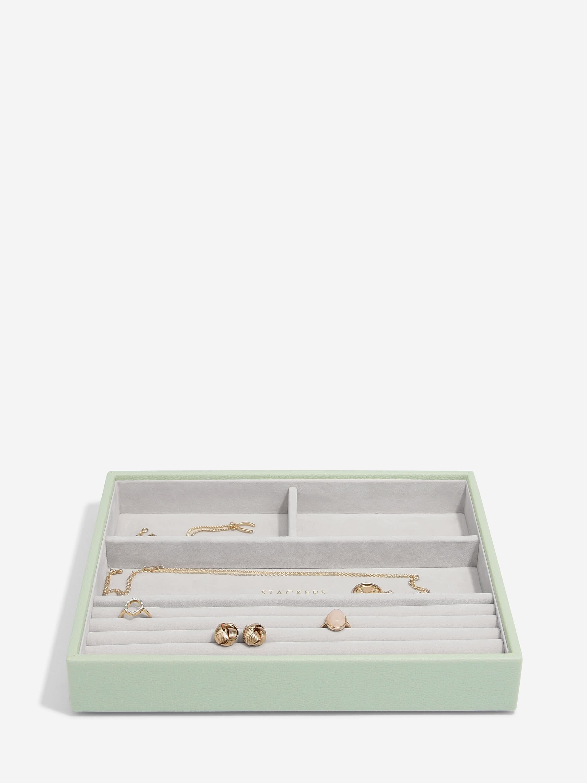 Stackers Klassieke Juwelendoos Set van 5 Saliegroen - Mystackers