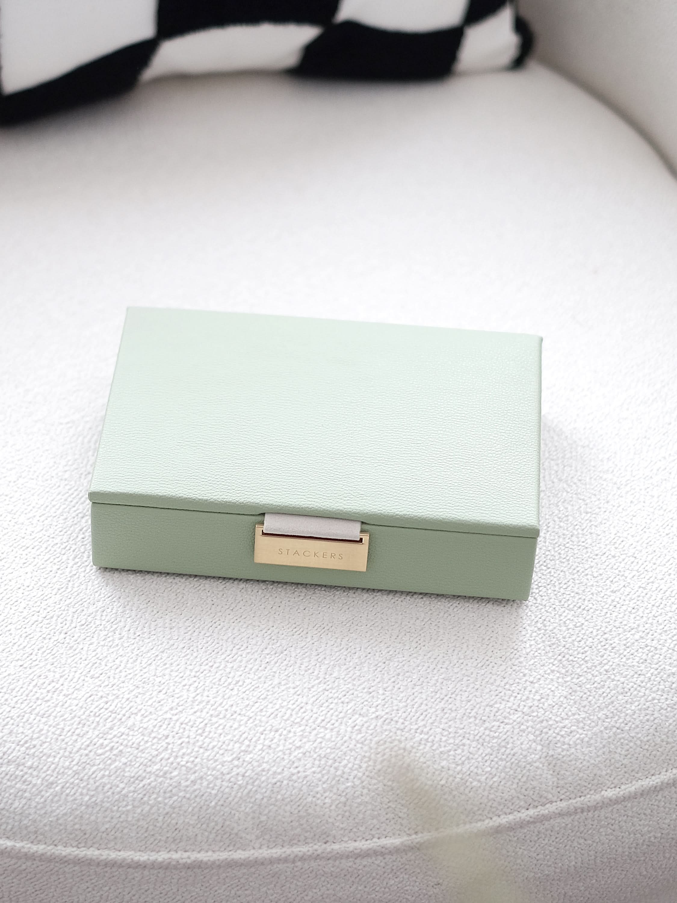 Stackers Deksel voor Mini Juwelendoos Saliegroen - Mystackers