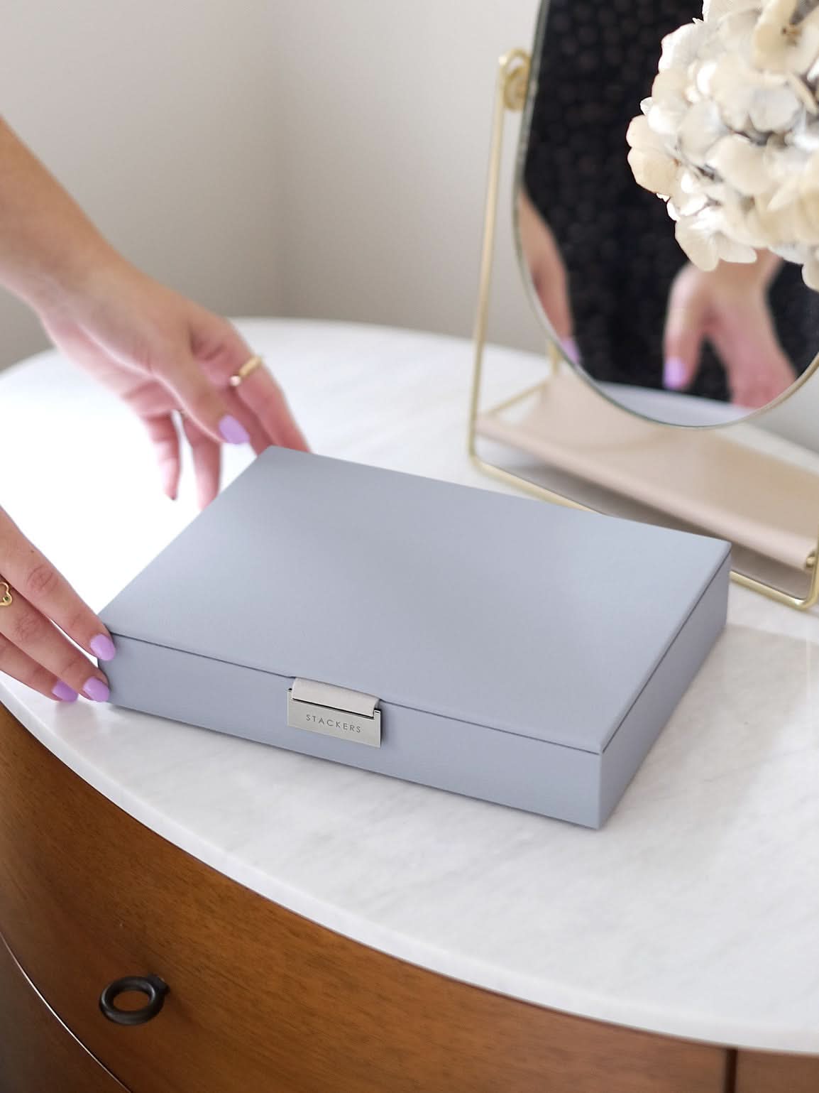 Stackers Deksel voor Klassieke Juwelendoos Lavendel - Mystackers