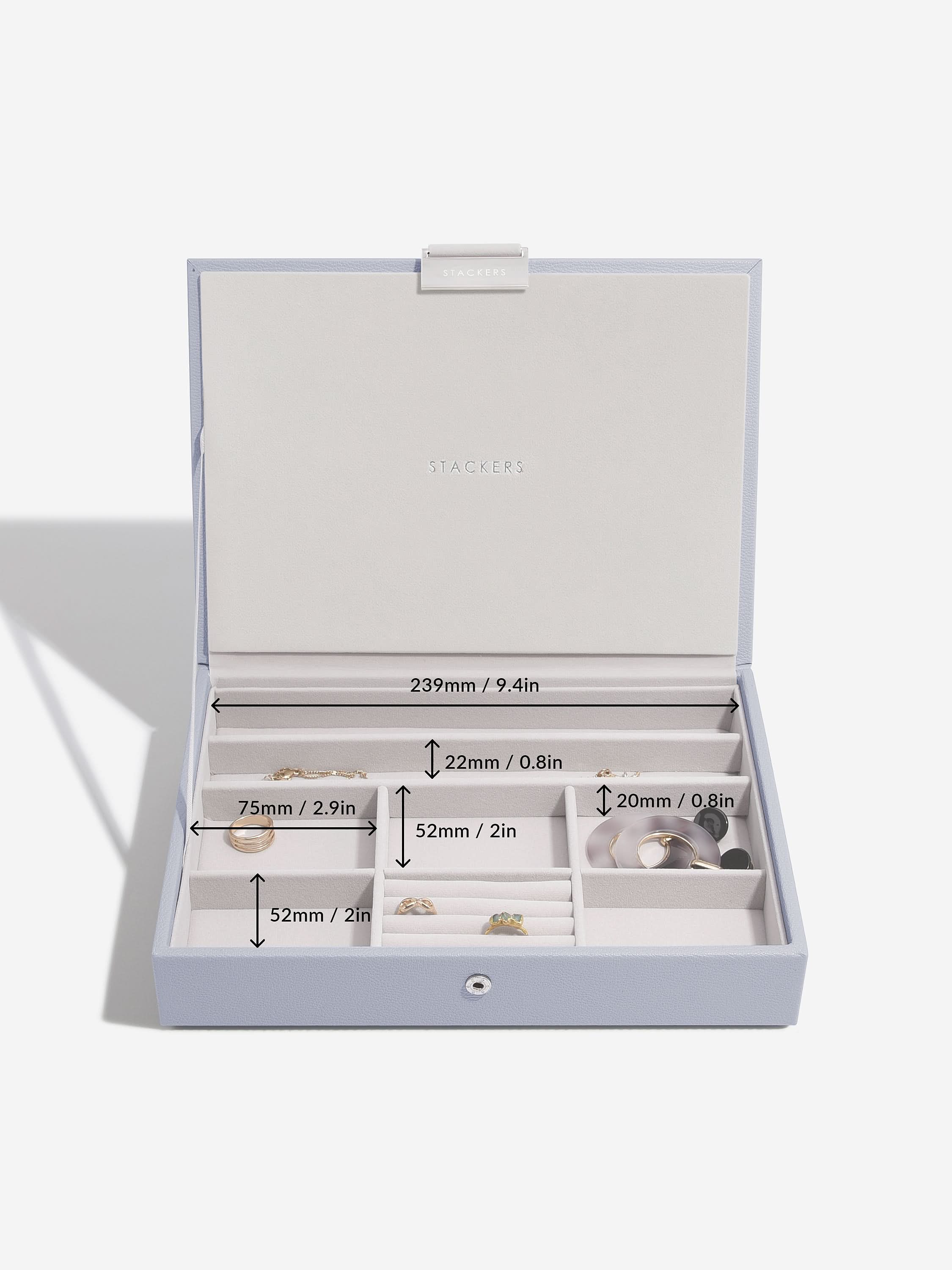 Stackers Klassieke Juwelendoos Set van 3 Lavendel - Mystackers
