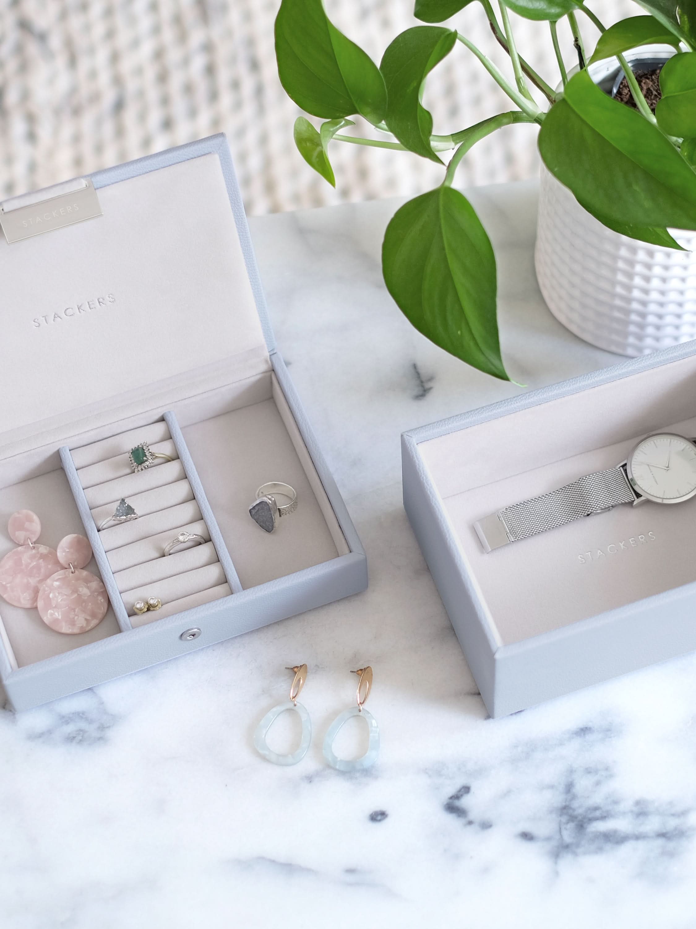 Stackers Mini Juwelendoos Set van 2 Lavendel - Mystackers