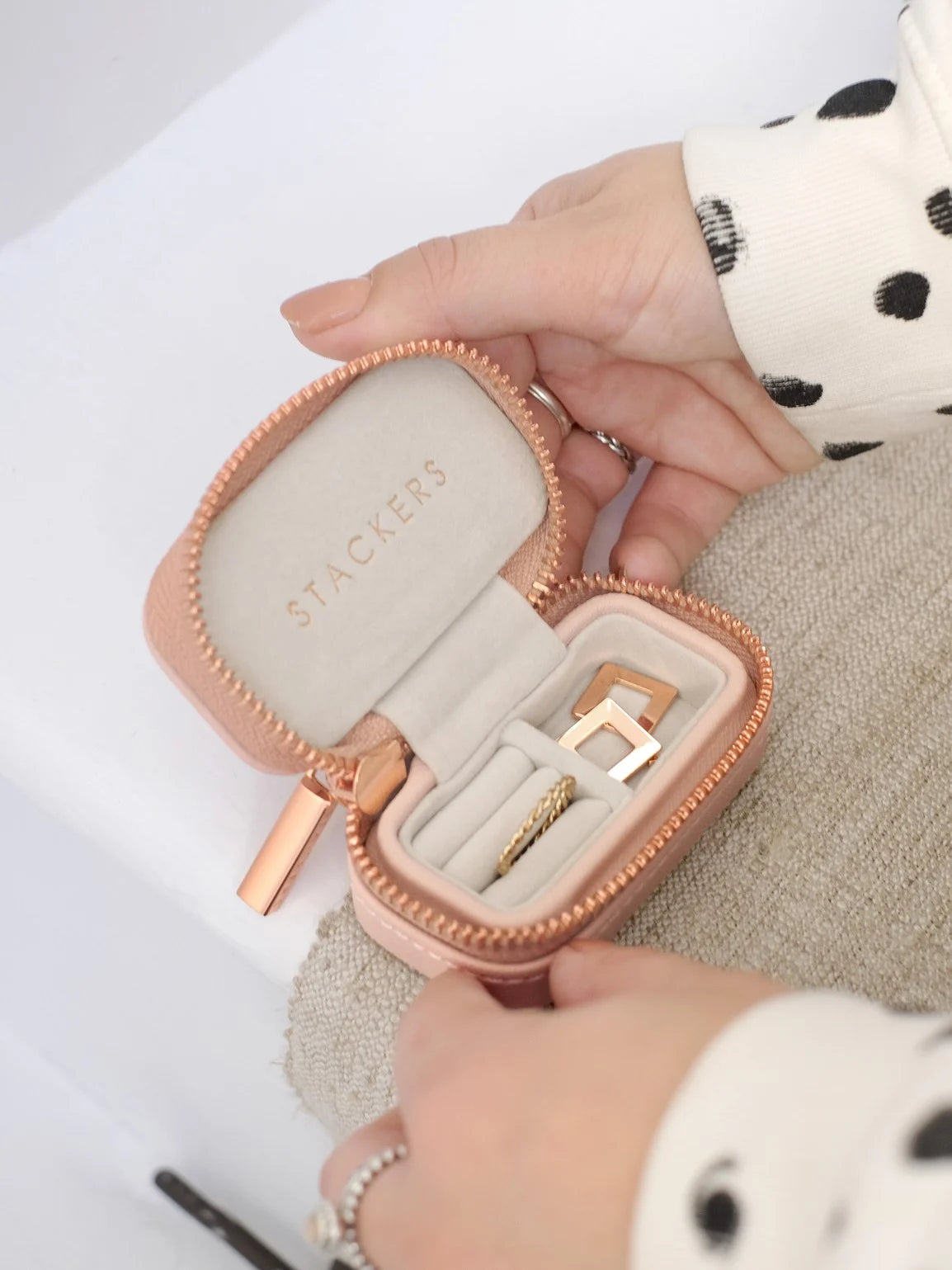 Stackers Petite Juwelendoosje Roze - Mystackers