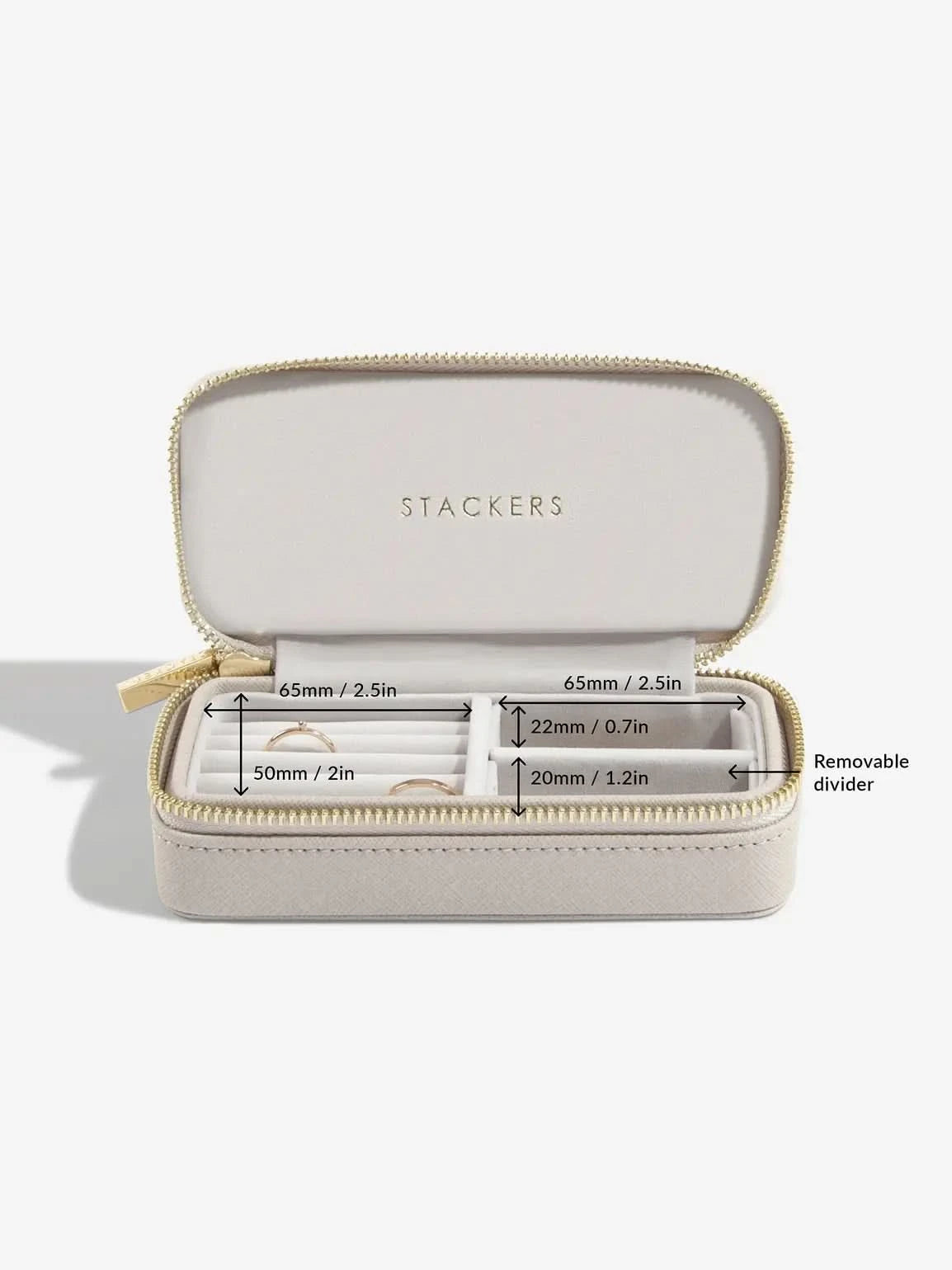 Stackers Medium Travel box Taupe - Mystackers