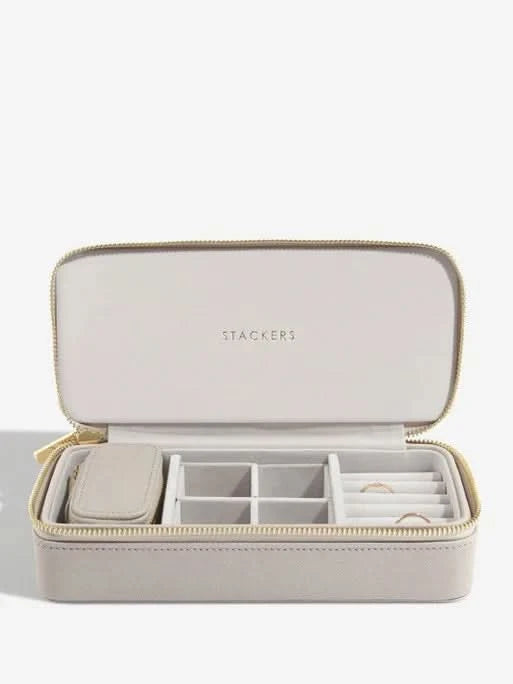 Stackers Large + Petite Travel Box Taupe - Mystackers