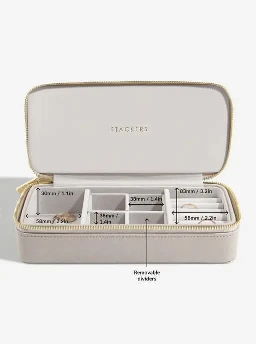 Stackers Large + Petite Travel Box Taupe - Mystackers