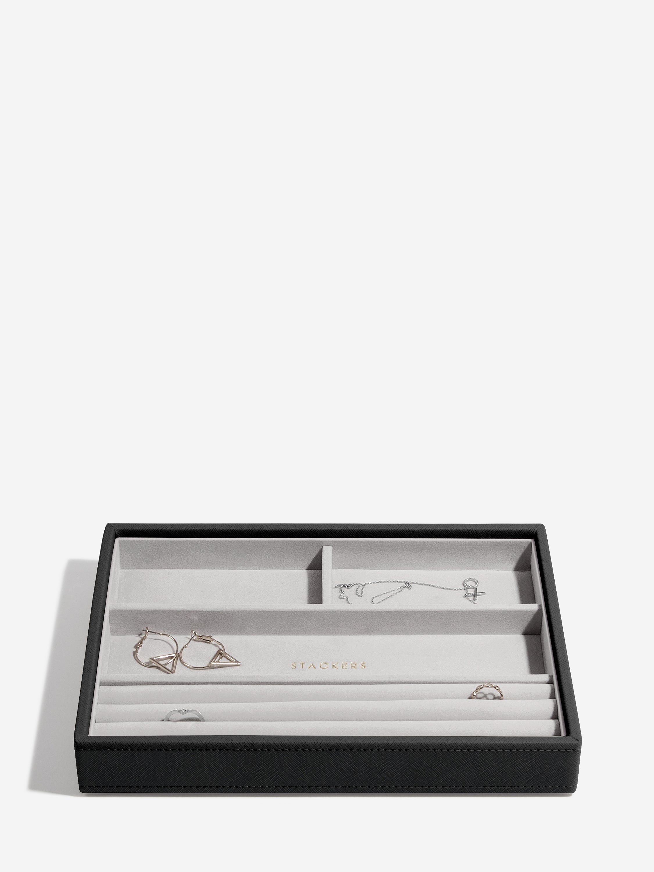 Stackers Classic Jewellery Box Set of 4 Black