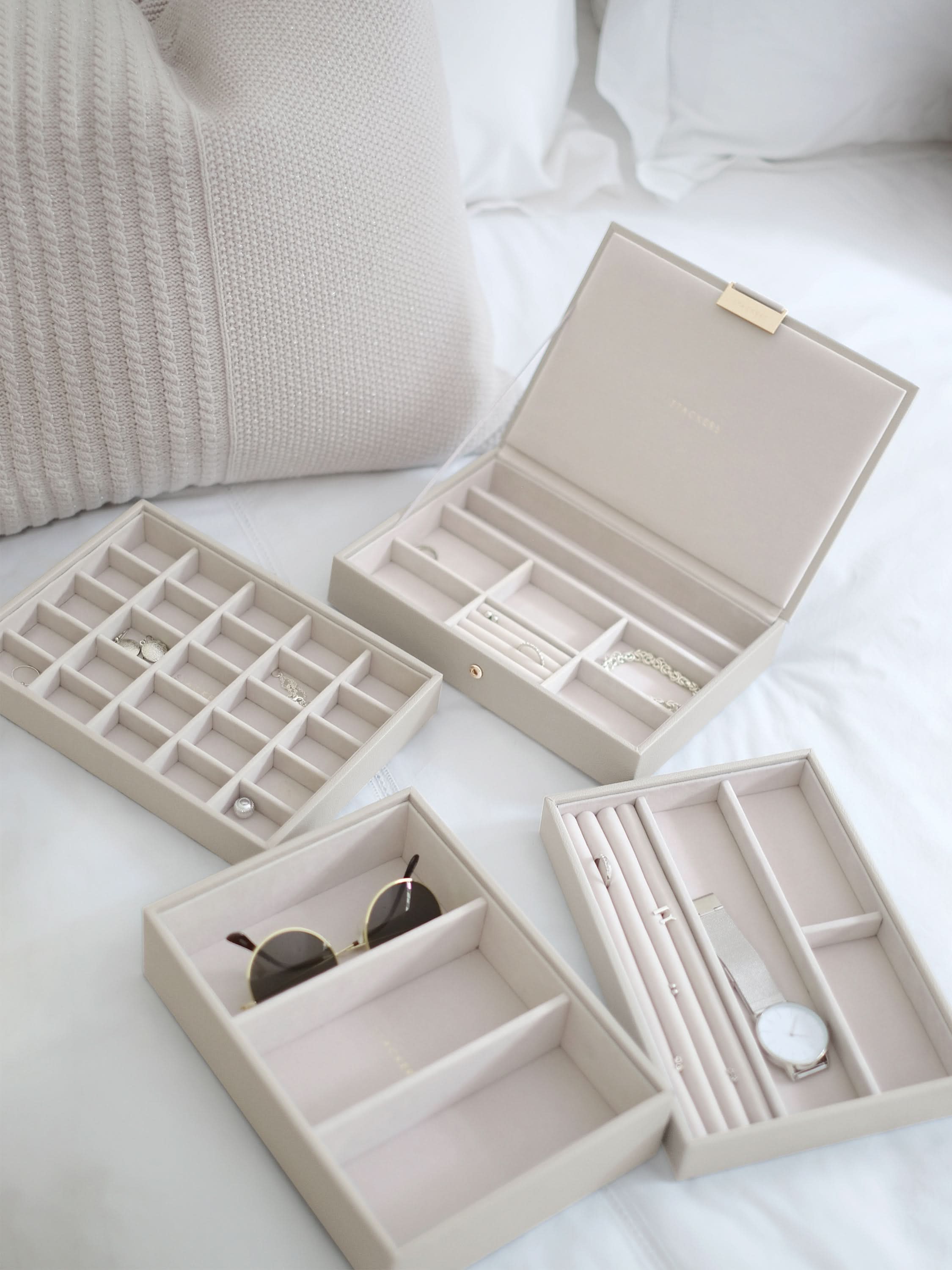 Stackers Klassieke Juwelendoos Set van 4 Havermout - Mystackers