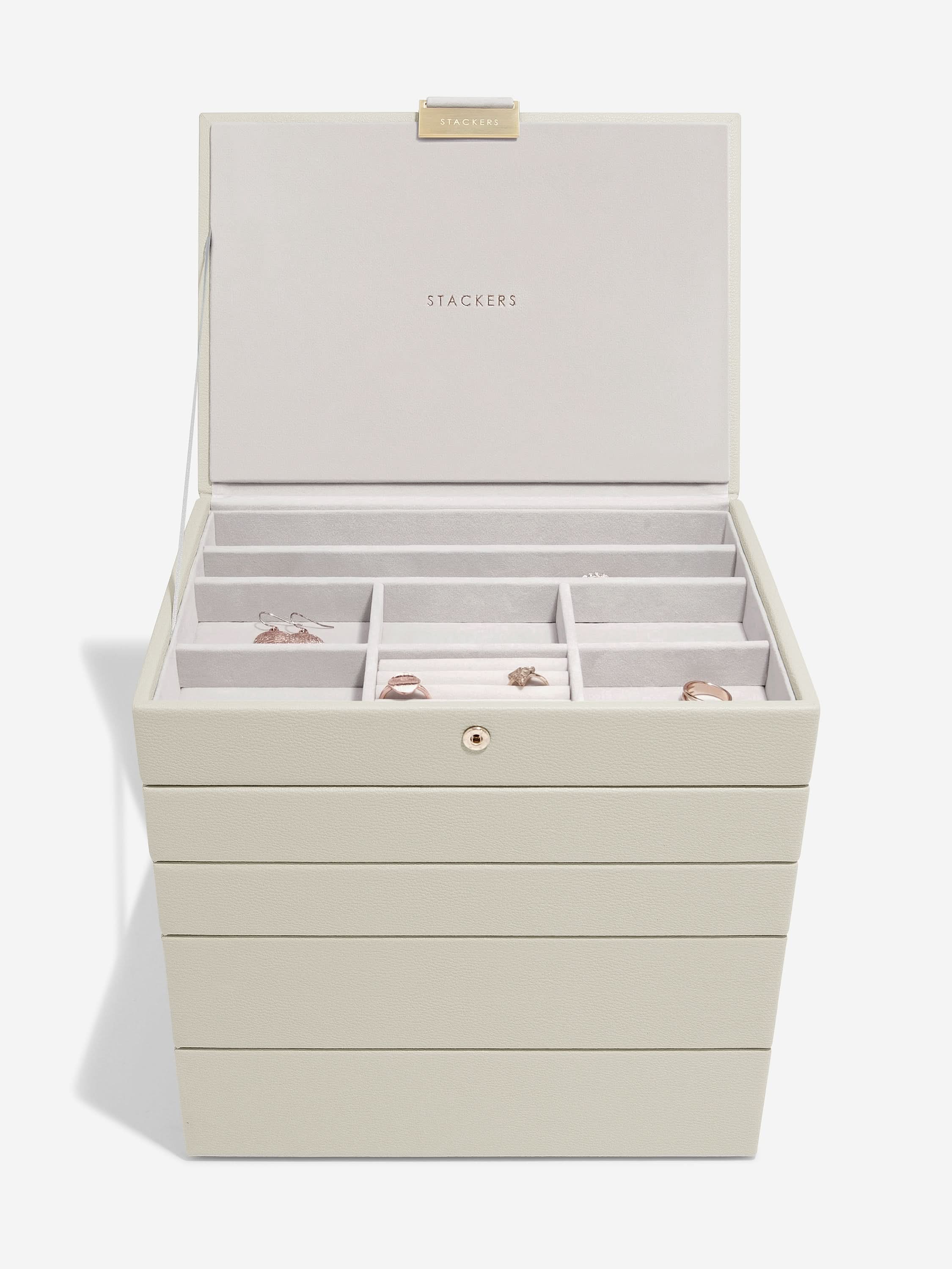 Stackers Klassieke Juwelendoos Set van 5 Havermout - Mystackers