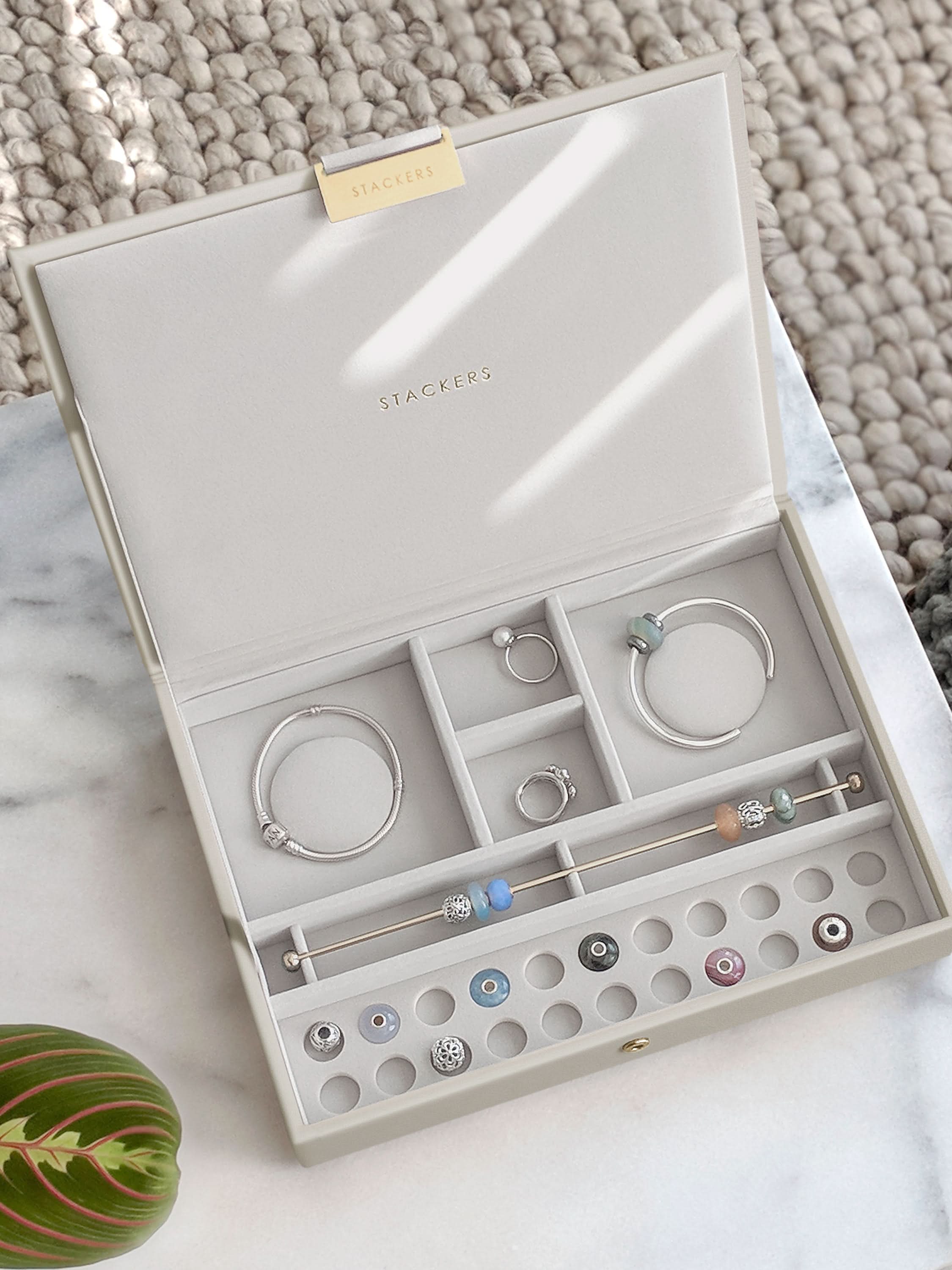 Stackers Charm deksel voor Klassieke Juwelendoos Havermout - Mystackers